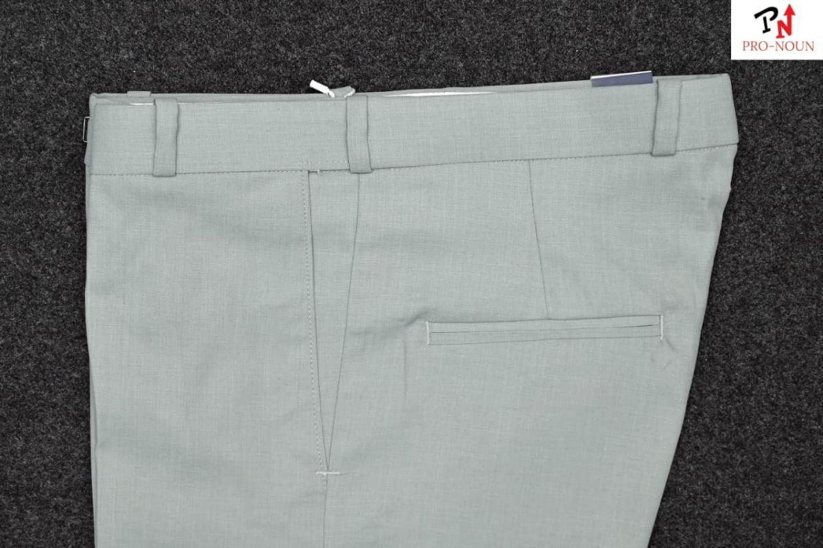 Pro-Noun Men's  Formal Trouser Pants With Adjustable belt D No- Signature 241-6 (28-32)- Pista