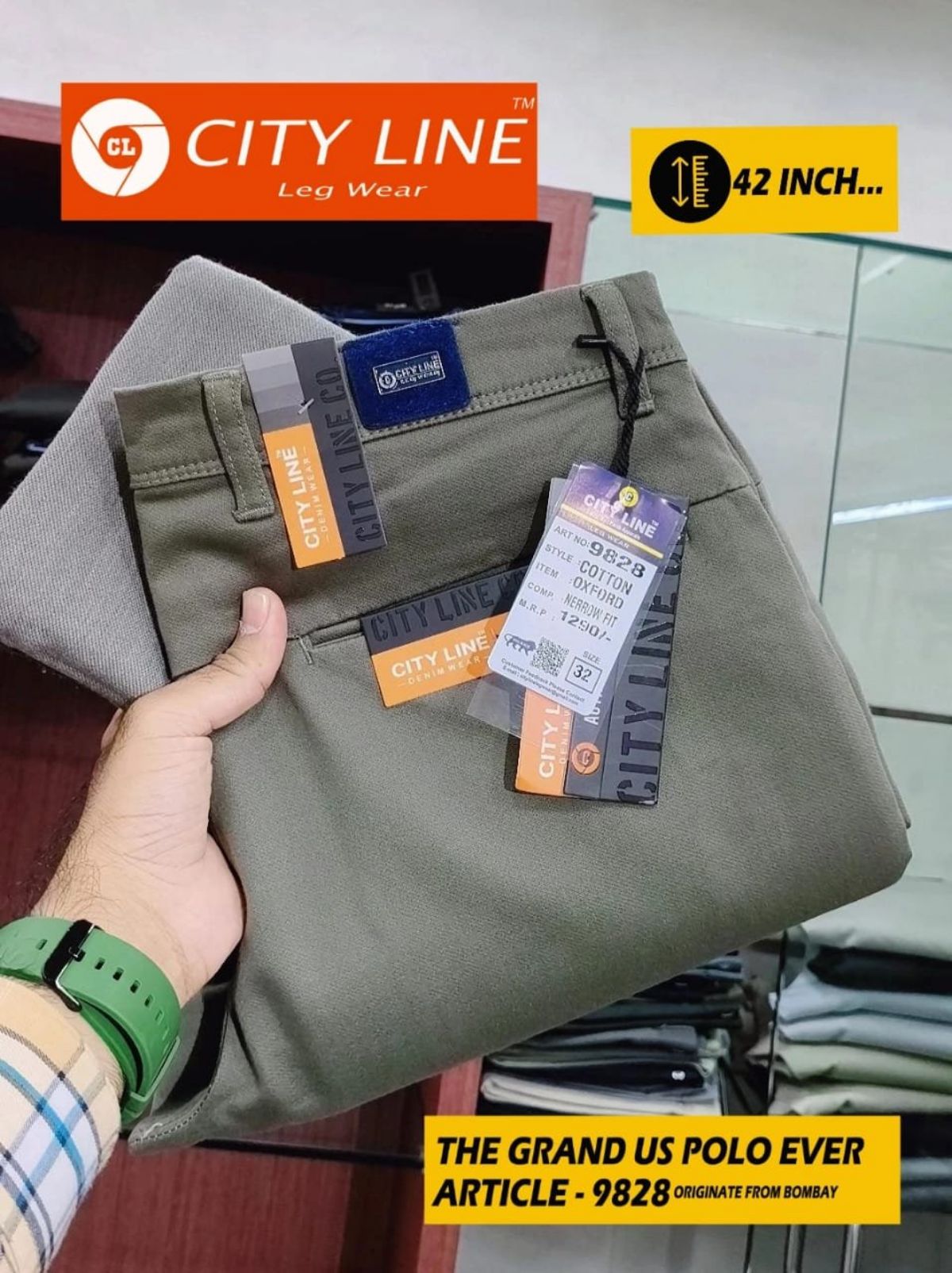 Men's Premium Formal Pants -9828