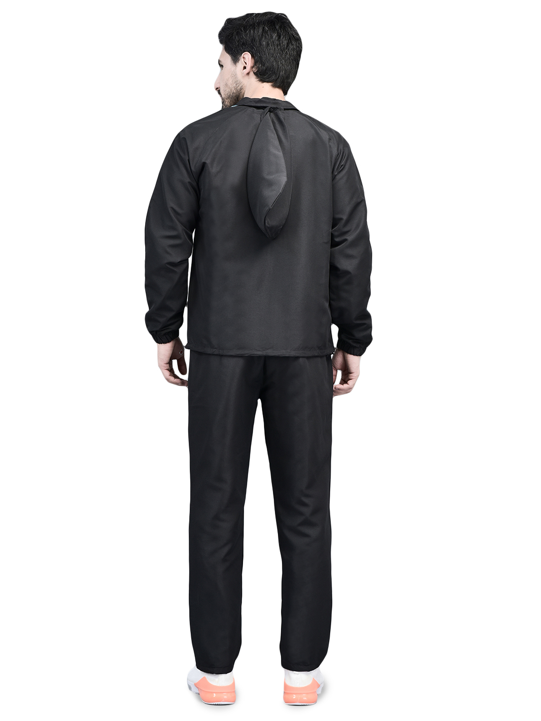 Men's Tracksuit  494A-Dark Grey/Black/White-XL-TZ