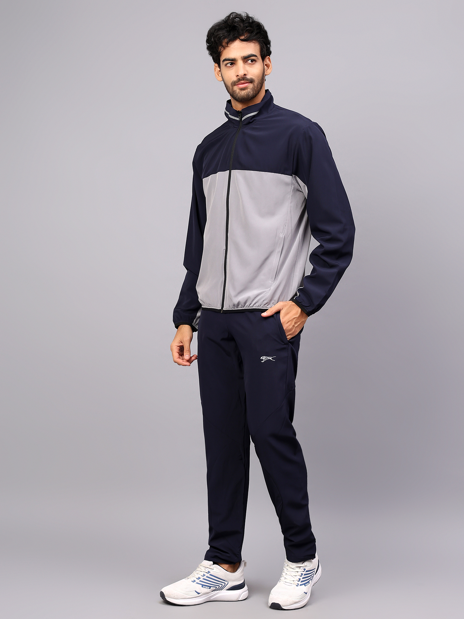 Men's Tracksuit  SNTSW103M-Navy/Light Grey-3XL