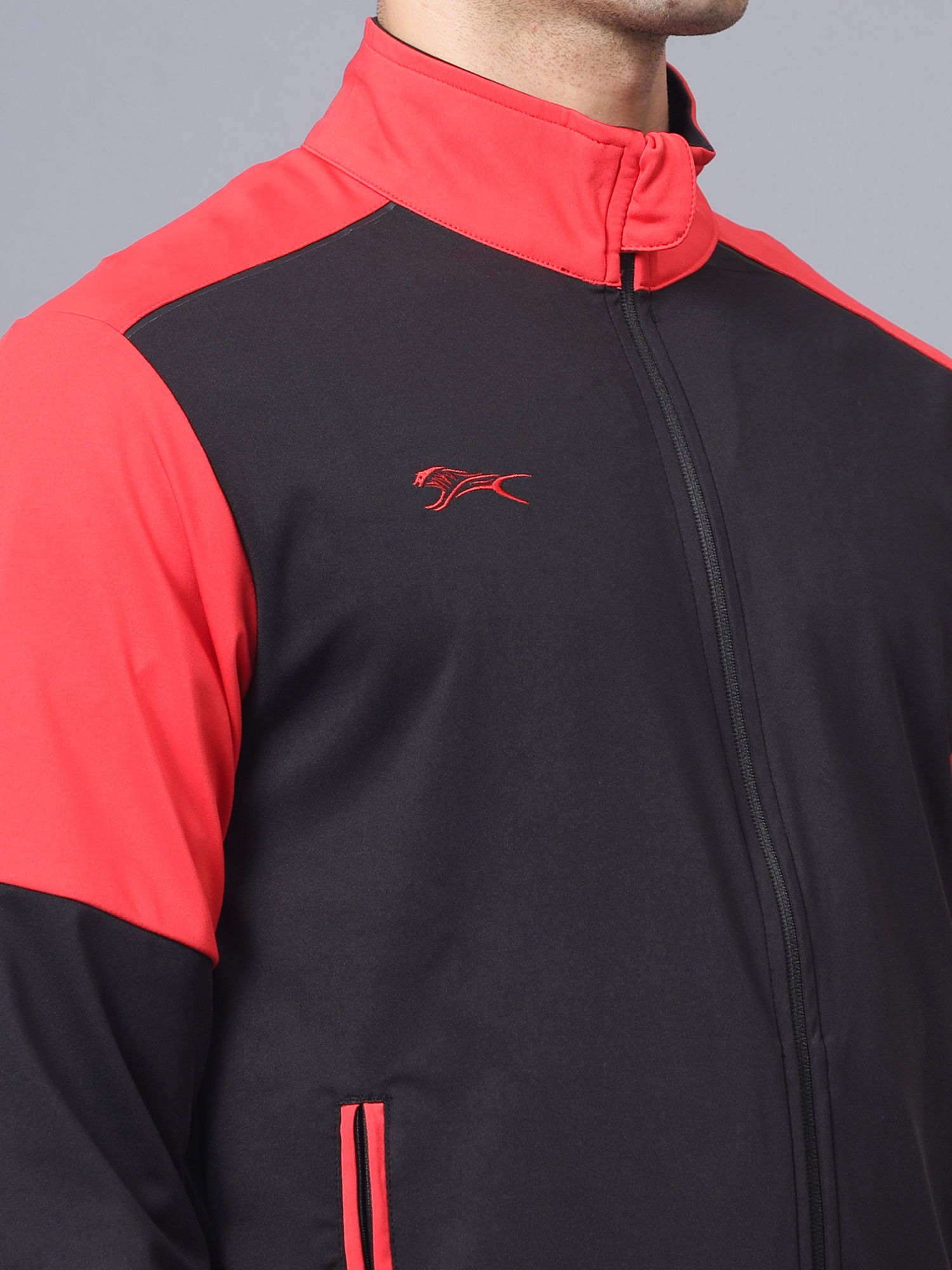 Men's Tracksuit  SNTSW111M-Black/Salsa-3XL