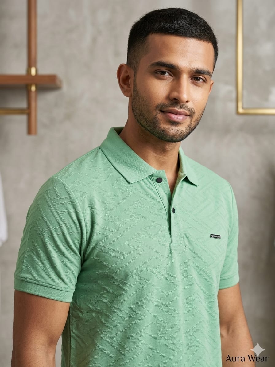 Mens Half Sleeve Polo NeckTshirt 18980