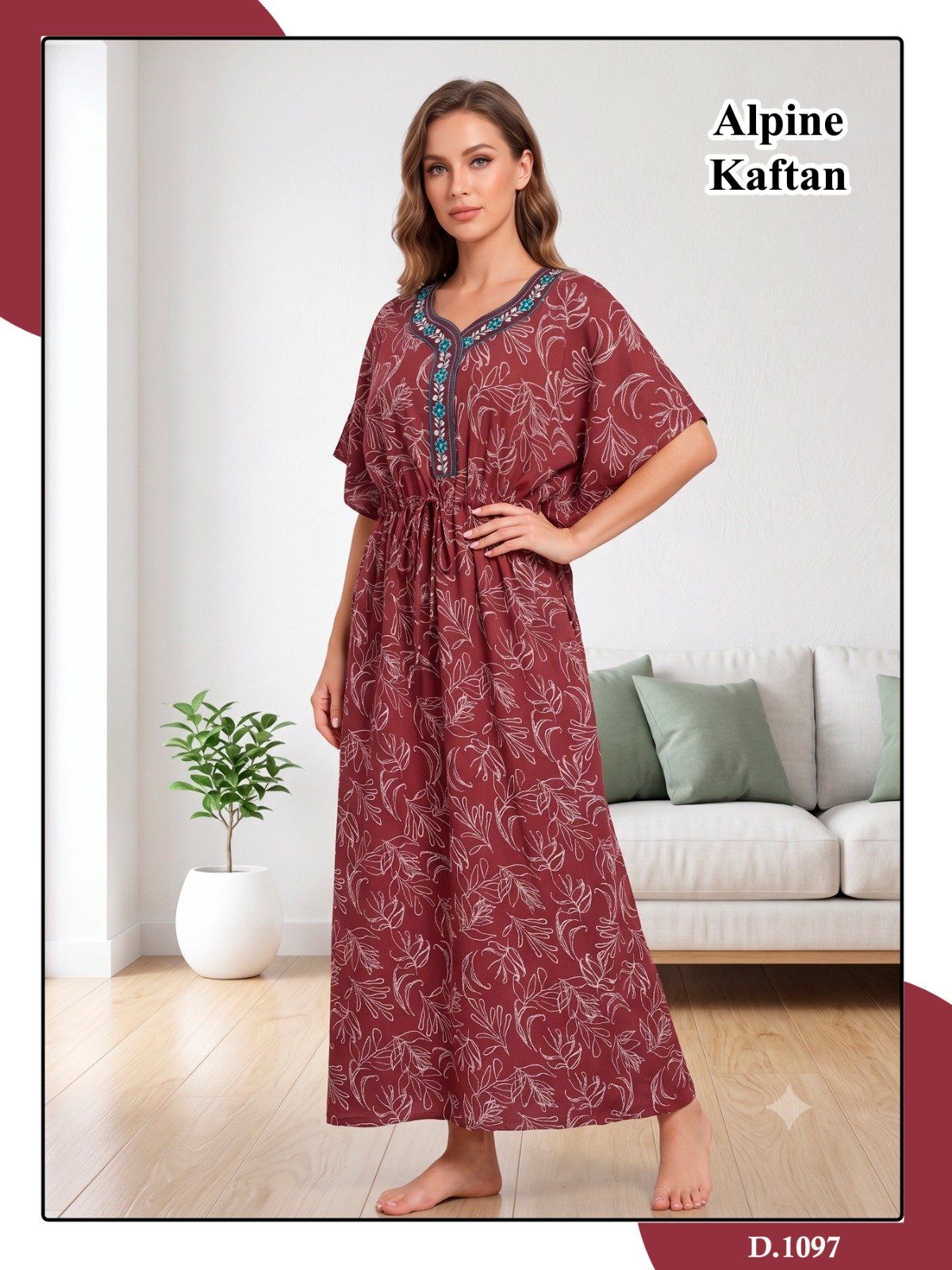 Women Alpine Premium Nighties Kaftan Fancy Pattern