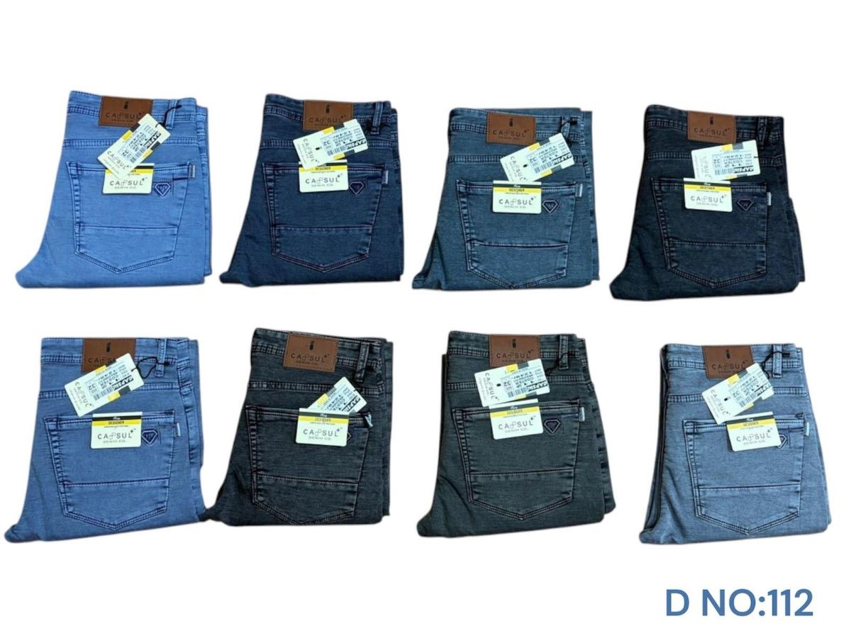 Capsule+ Men's Denim Narrow Fit Knitted Jeans -112