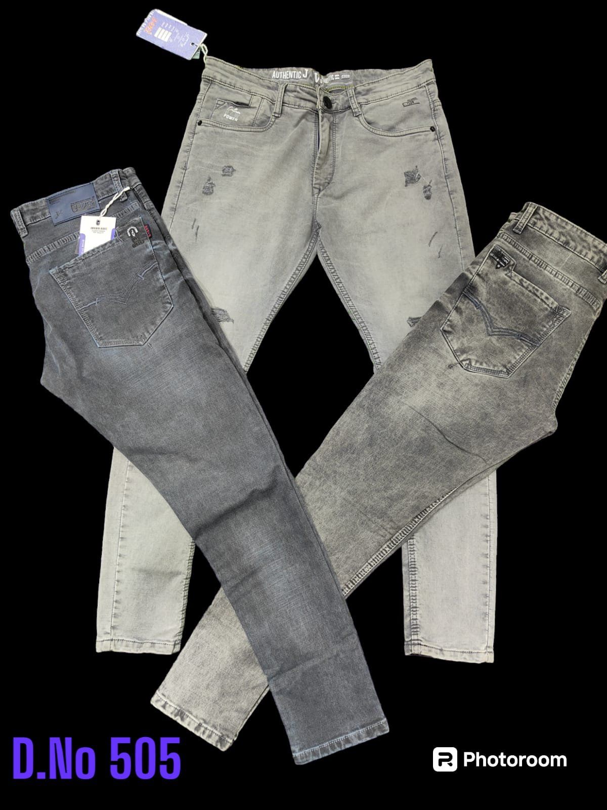 Rio Costa Men's Denim Knitted Ankle Fit Jeans