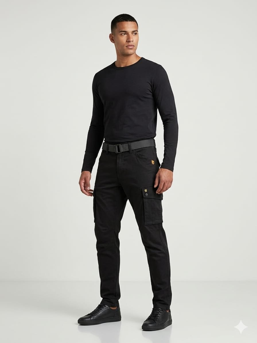 Updry Men's Raw Cotton Cargo