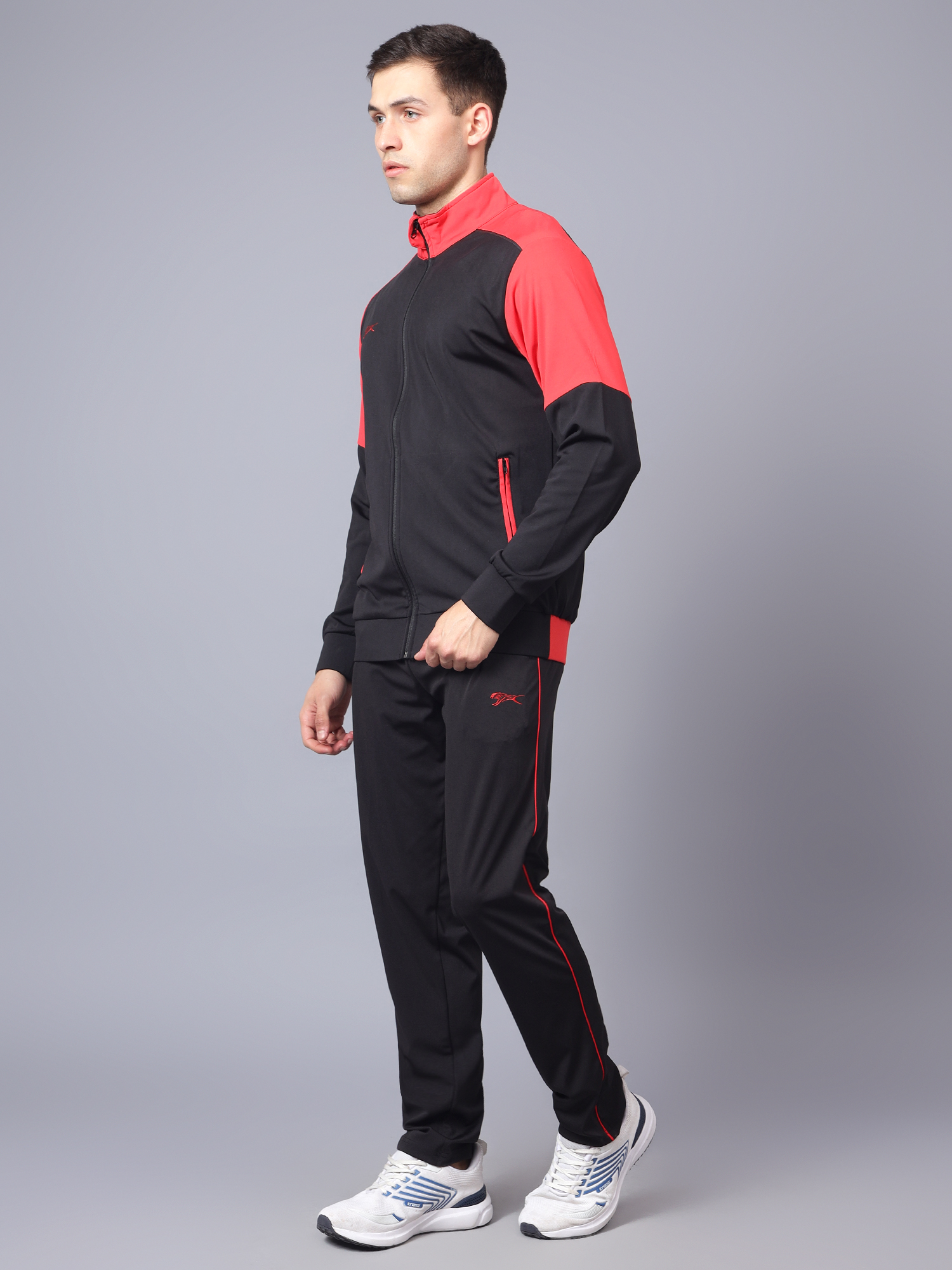 Men's Tracksuit  SNTSW111M-Black/Salsa-L