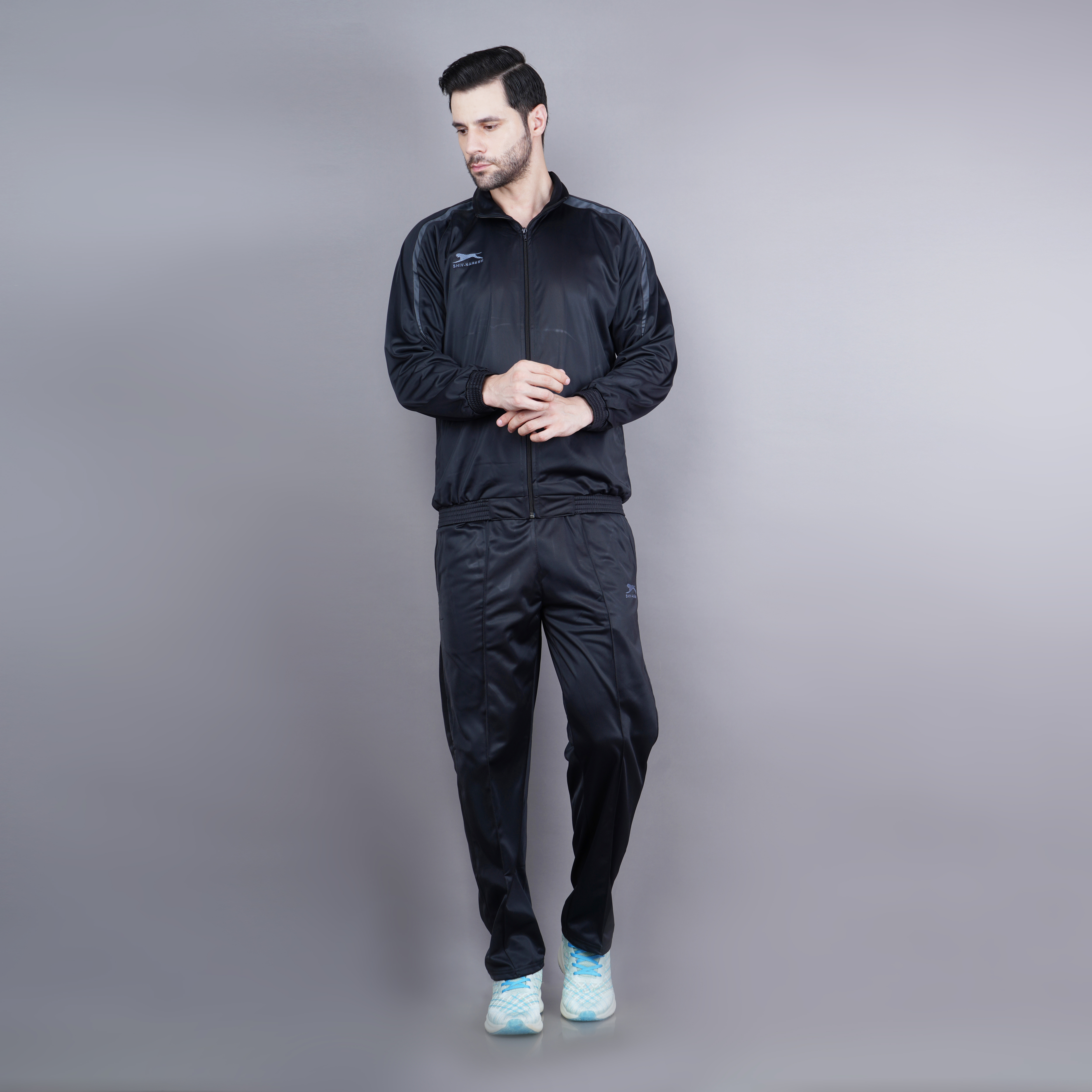 Men's Tracksuit  462B-TP-Black/D.Grey-M