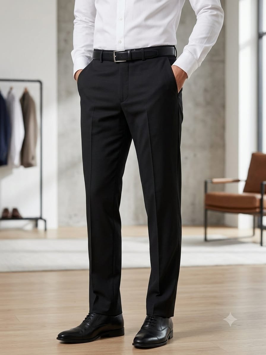 Updry Narrow Barbie Men's Formal pants -Black
