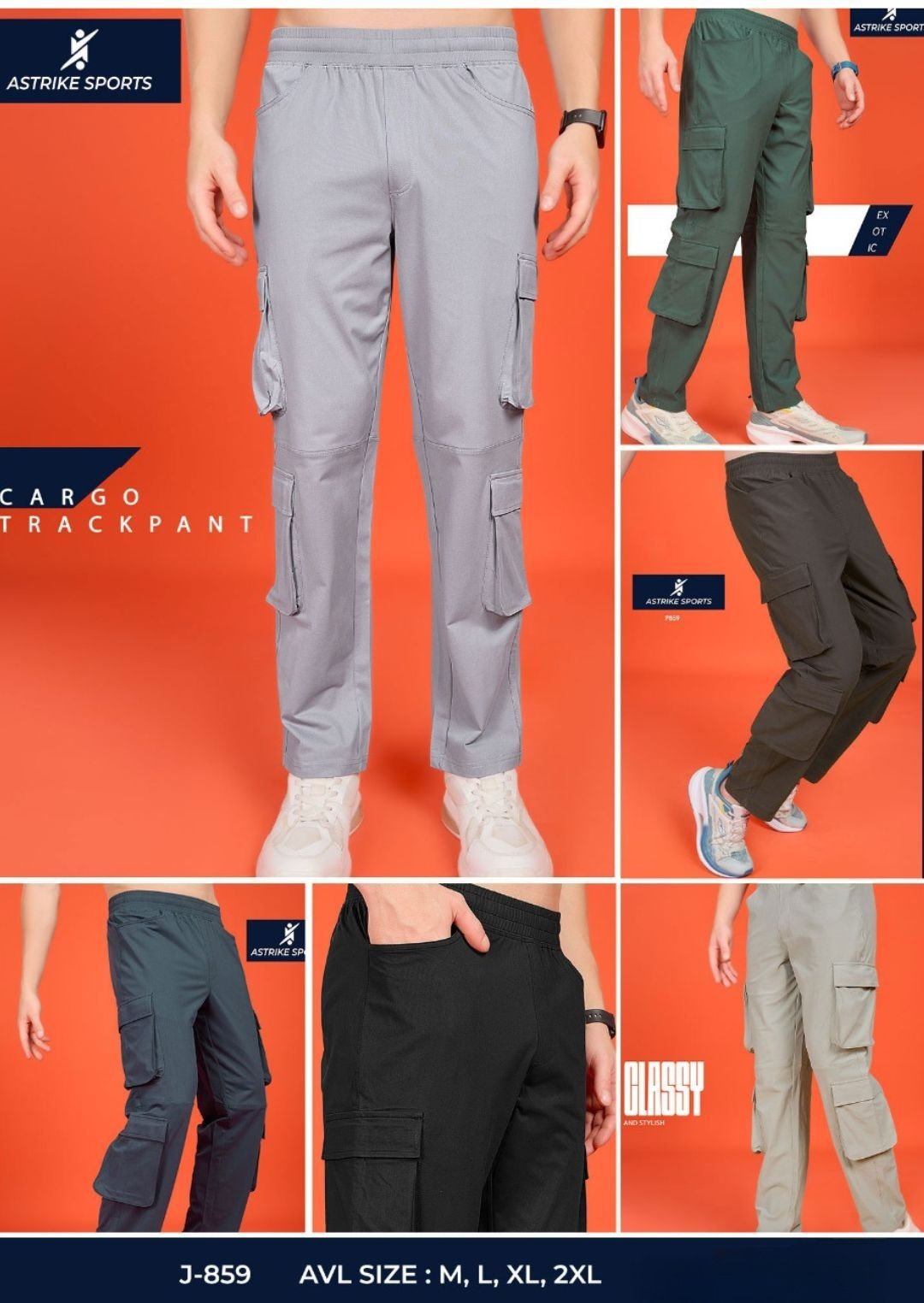 Men's Trackpants- J-859