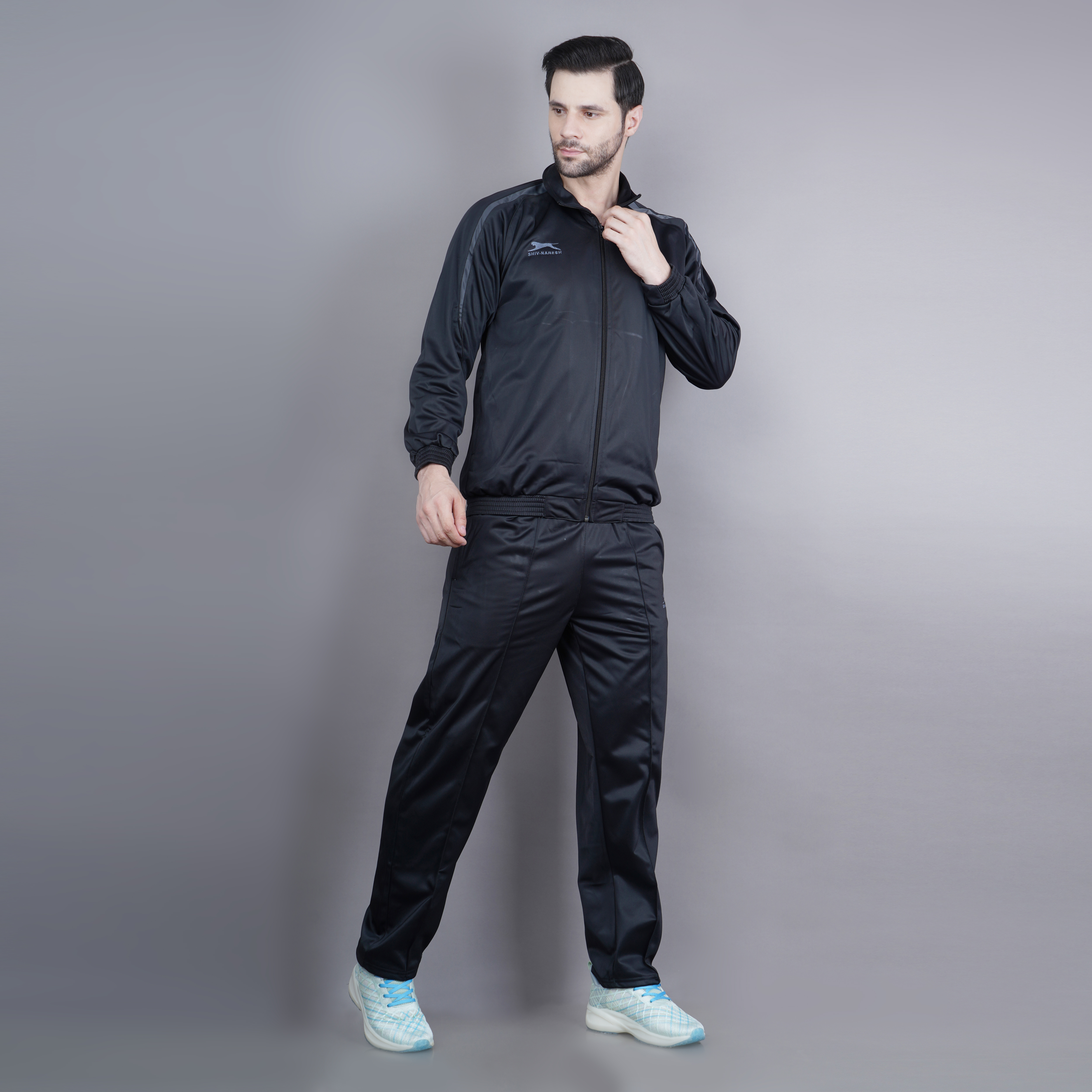 Men's Tracksuit  462B-TP-Black/D.Grey-3XL