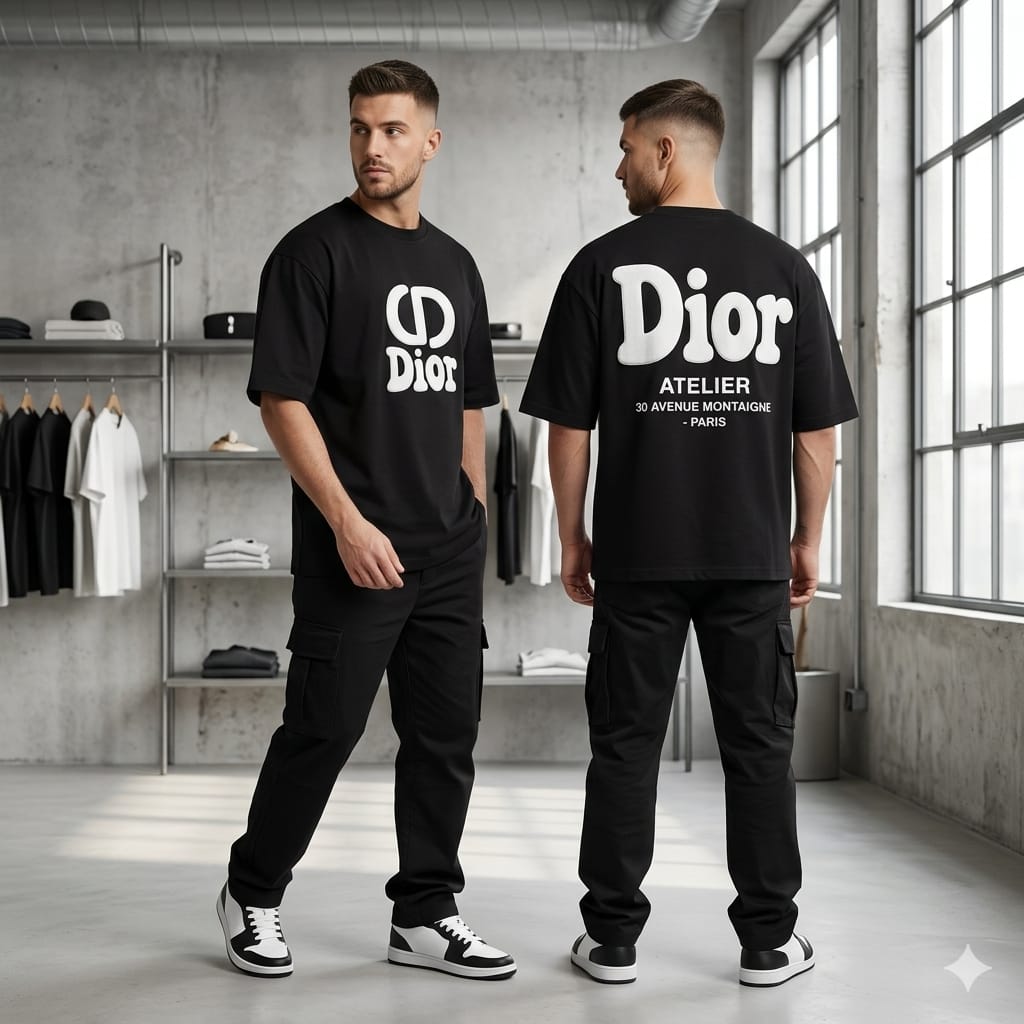 Men's Half Sleeve Round Neck Dropshoulder T-shitrt set by Magicfit
