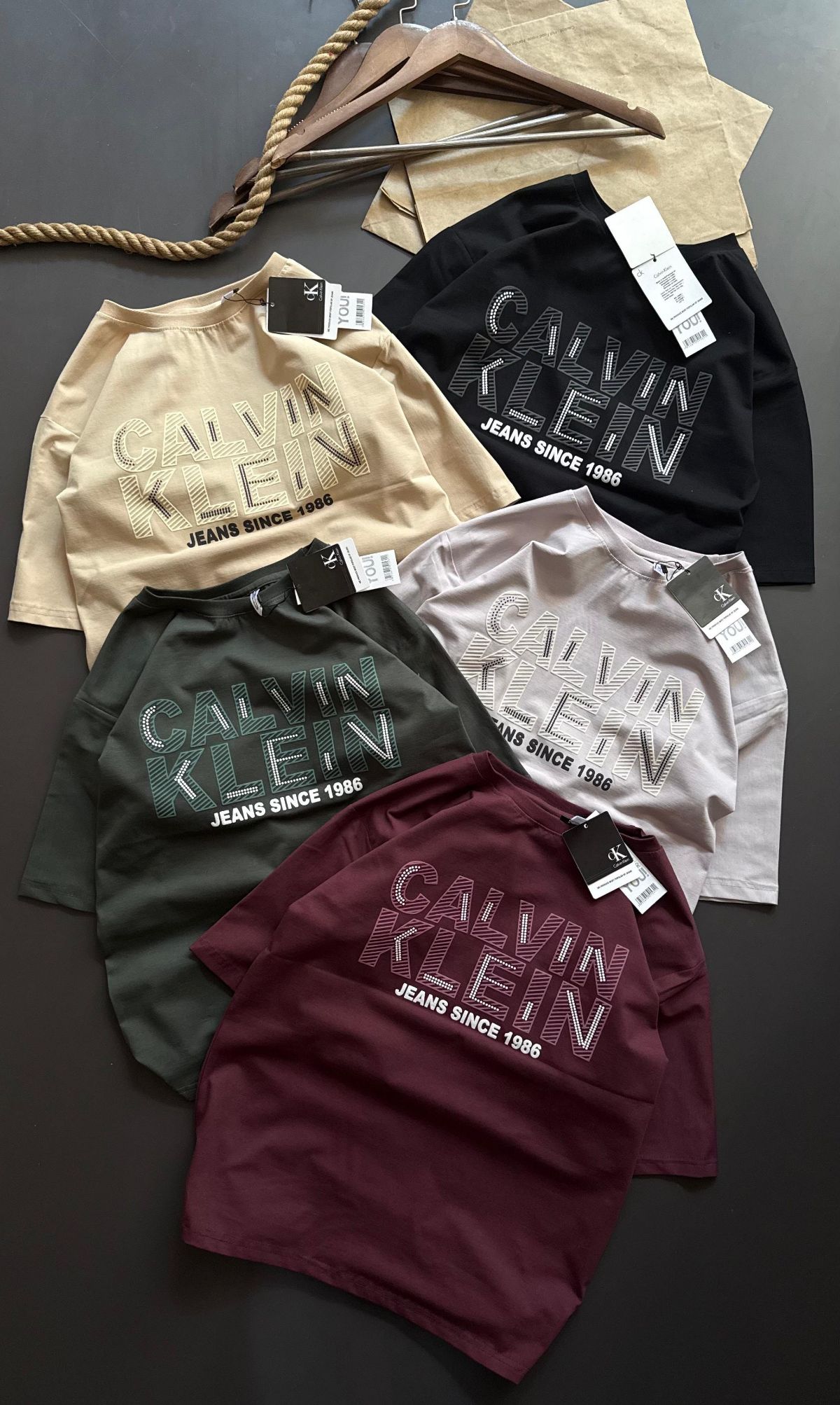Cotton Lycra Drop Shoulder T-shirts Set