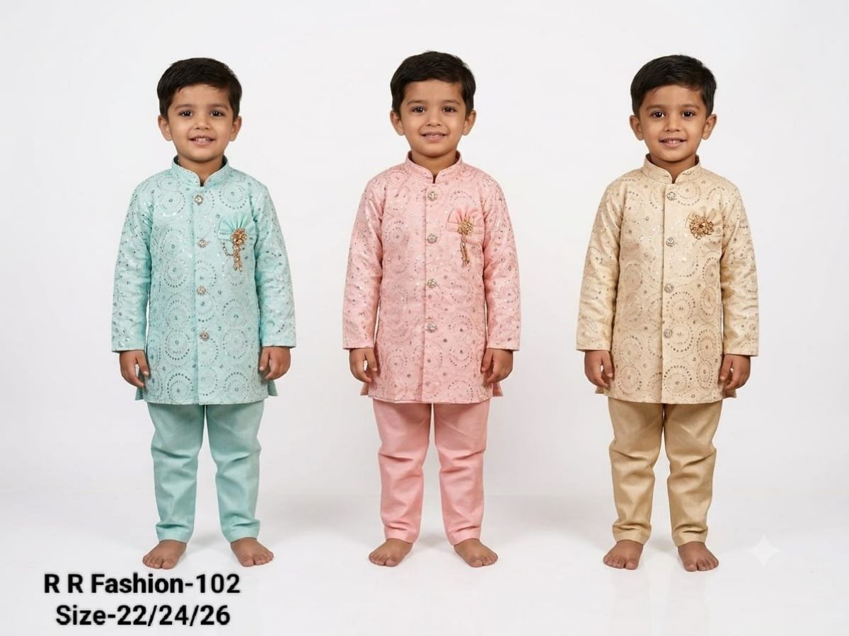 R R FASHION- Kids Kurta Pajama Set- 102