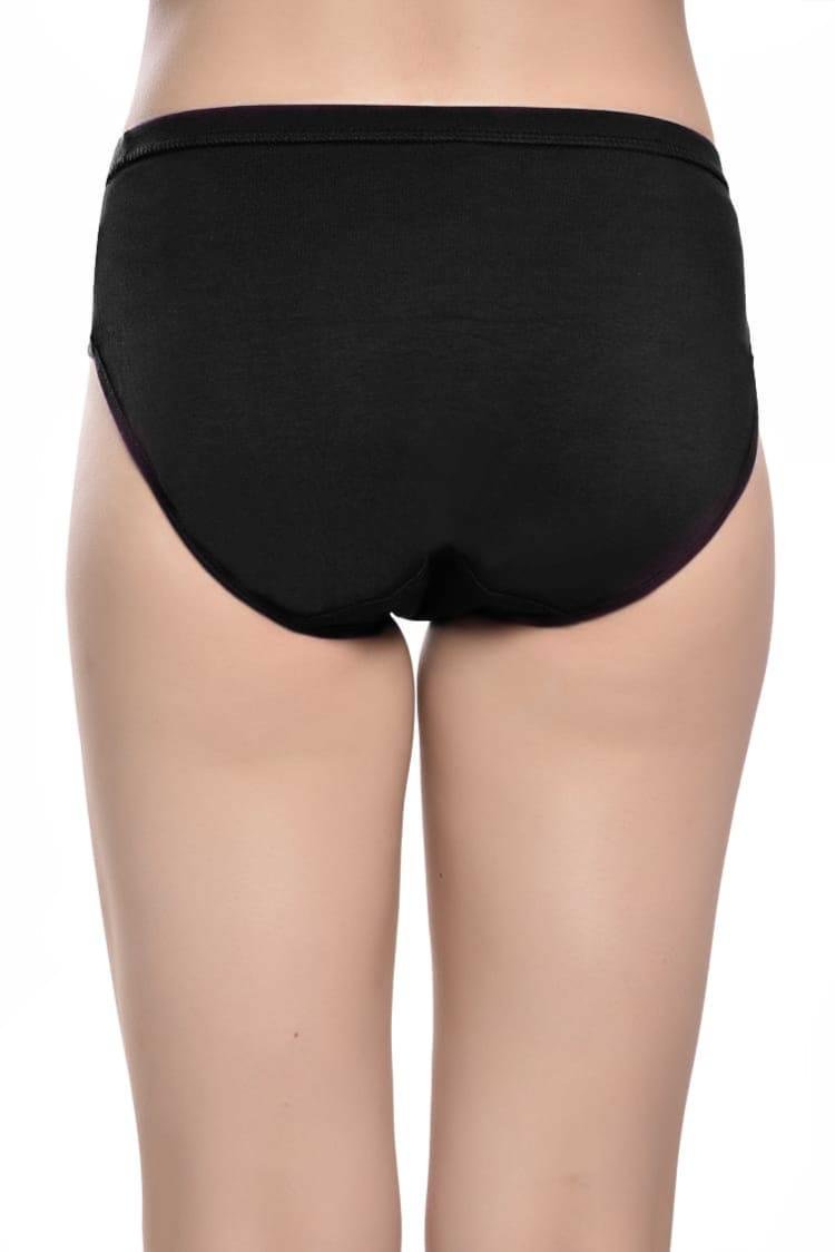 Teusy Women Leak Proof Period Panty Set (Black)