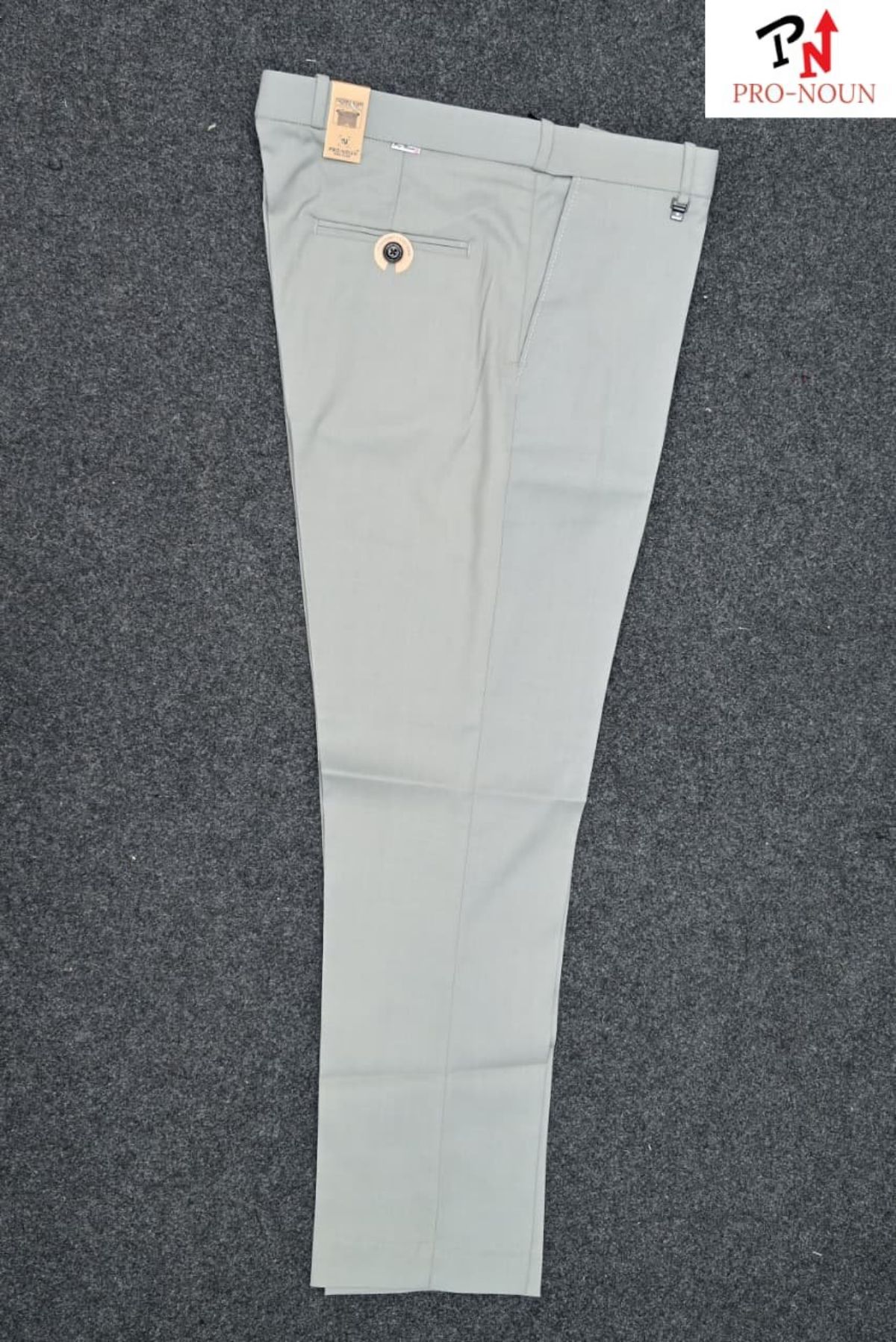 Pro-Noun Men's Men's Formal Trouser Pants With Adjustable belt D No- Signature 292-8 (28-32)- Mint Green