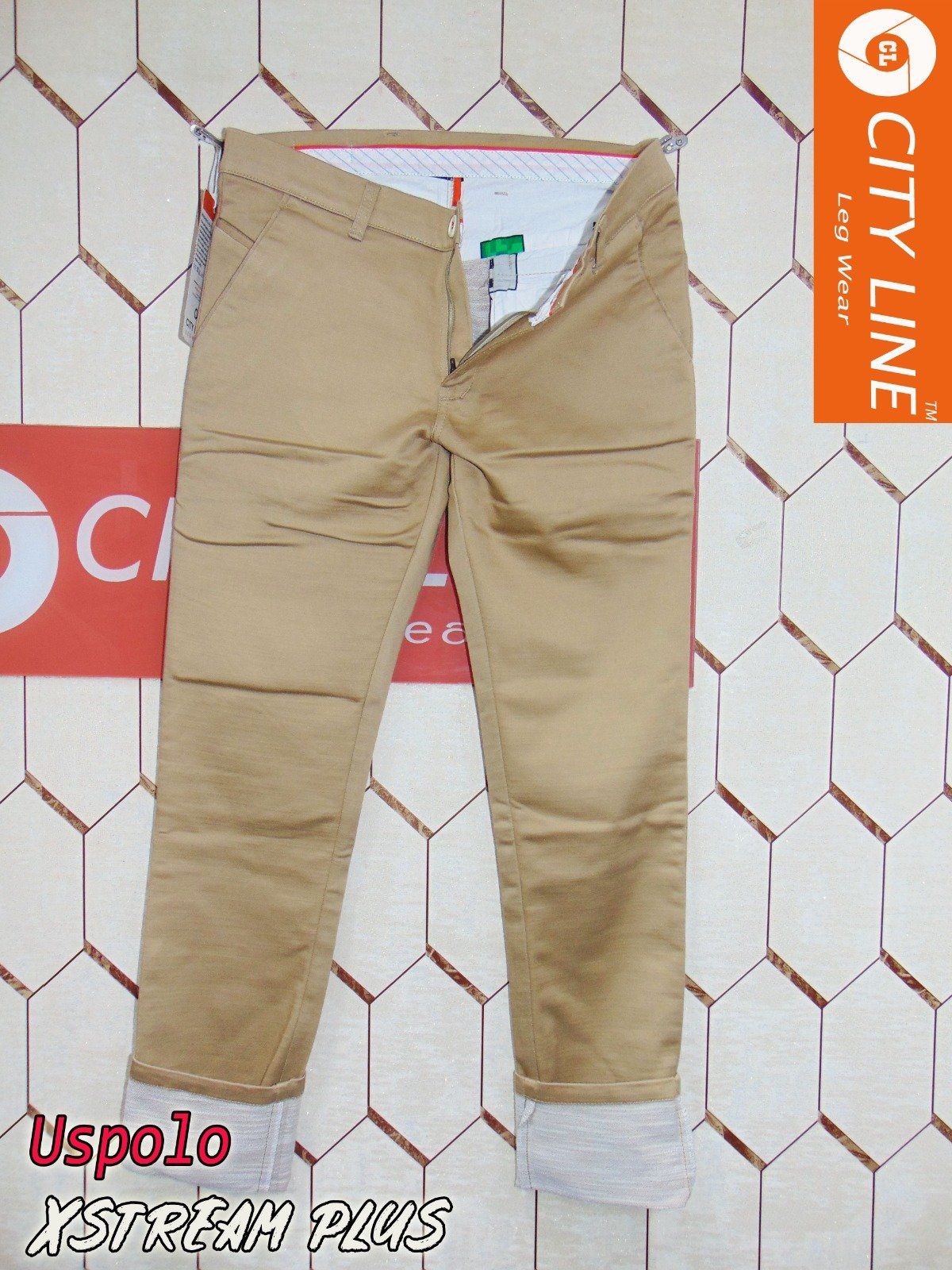 Men's cotton Knitted Post Beige Pant- 9073