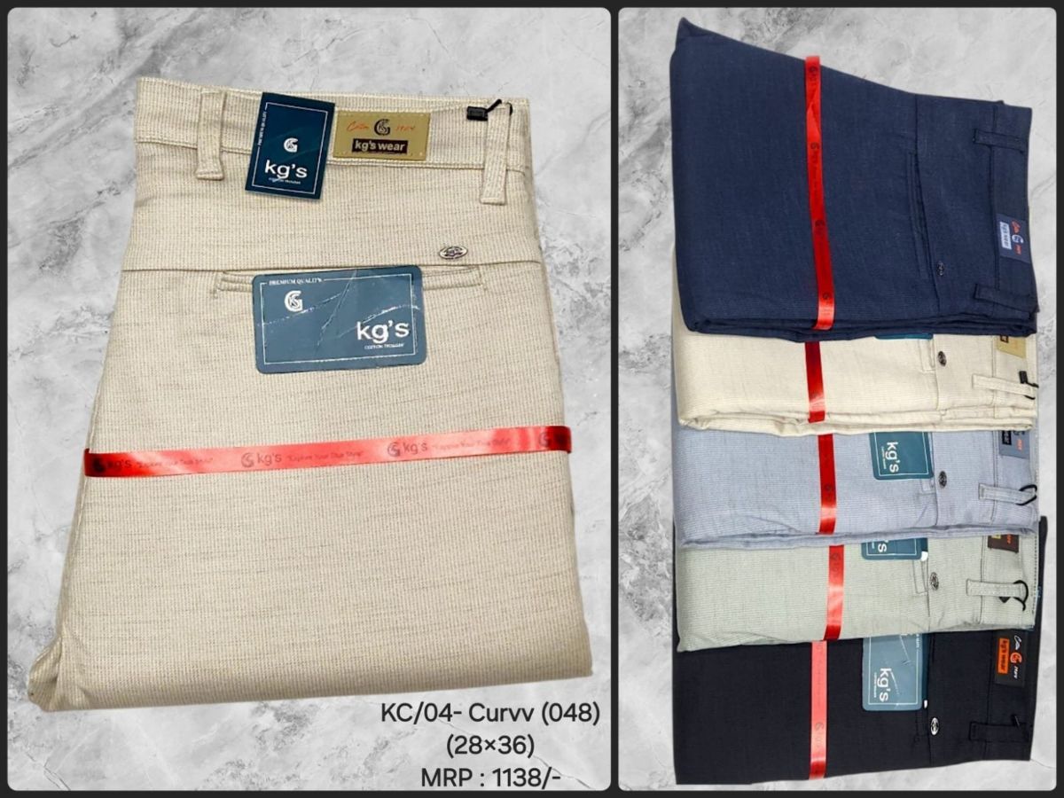 Trouser For Men's - KC/04- Curvv (048) Cotton Trouser