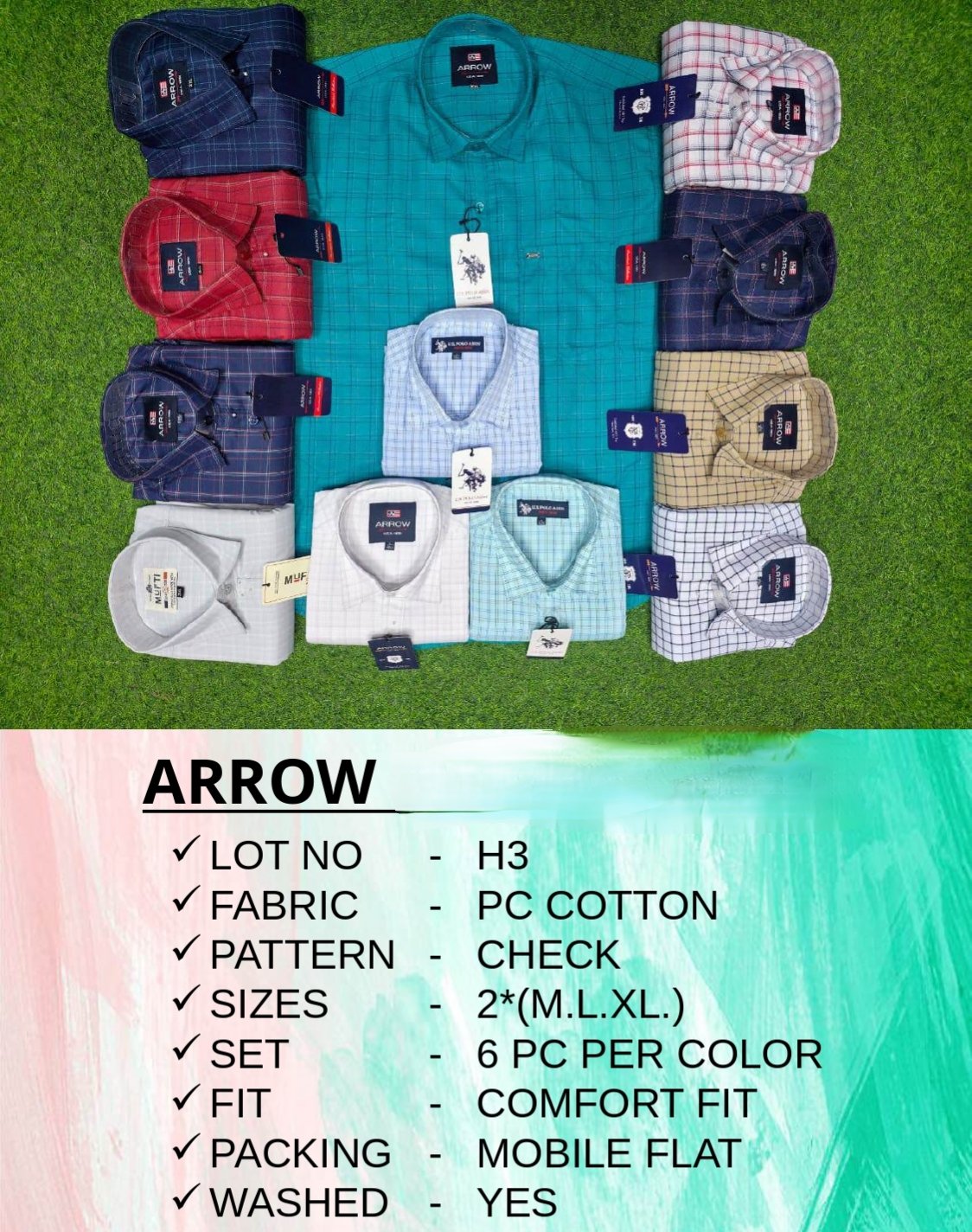 Men's Shirts- ARROW (M-XL)
