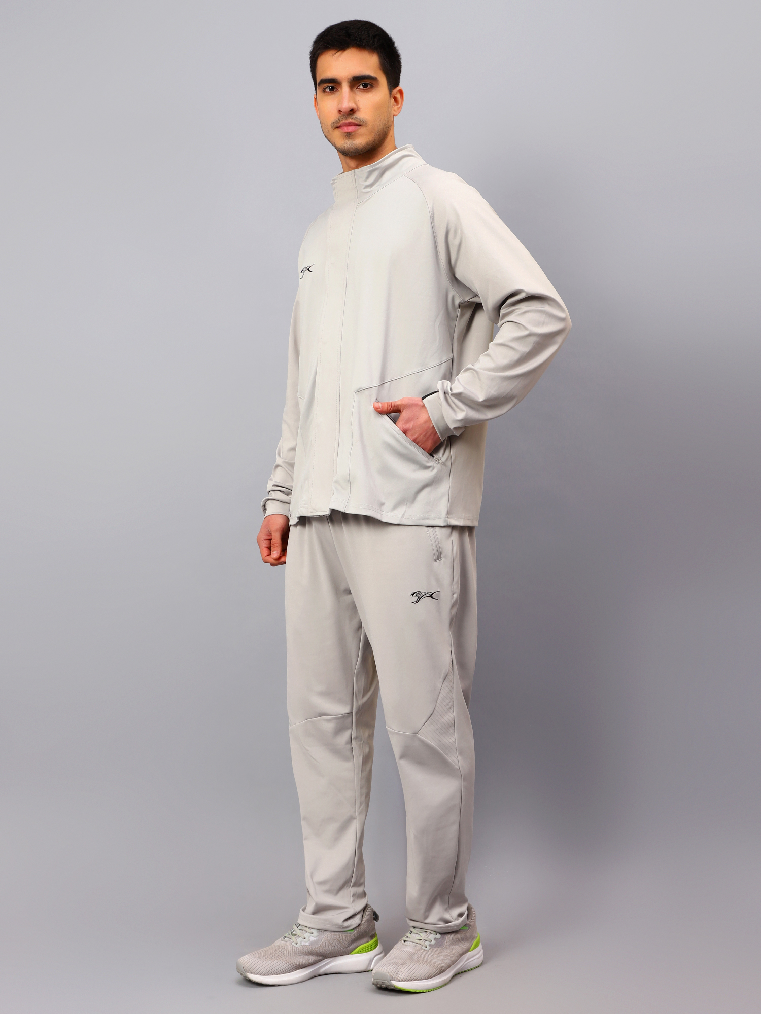 Men's Tracksuit  SNTSW105M-Light Grey/Black-XL