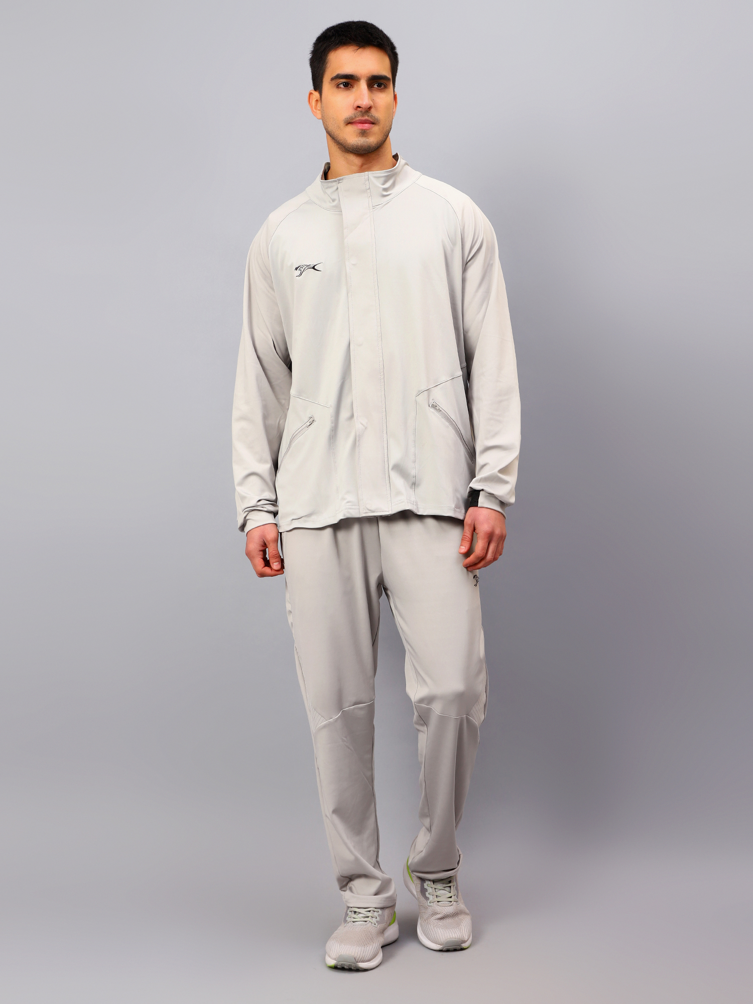 Men's Tracksuit  SNTSW105M-Light Grey/Black-M