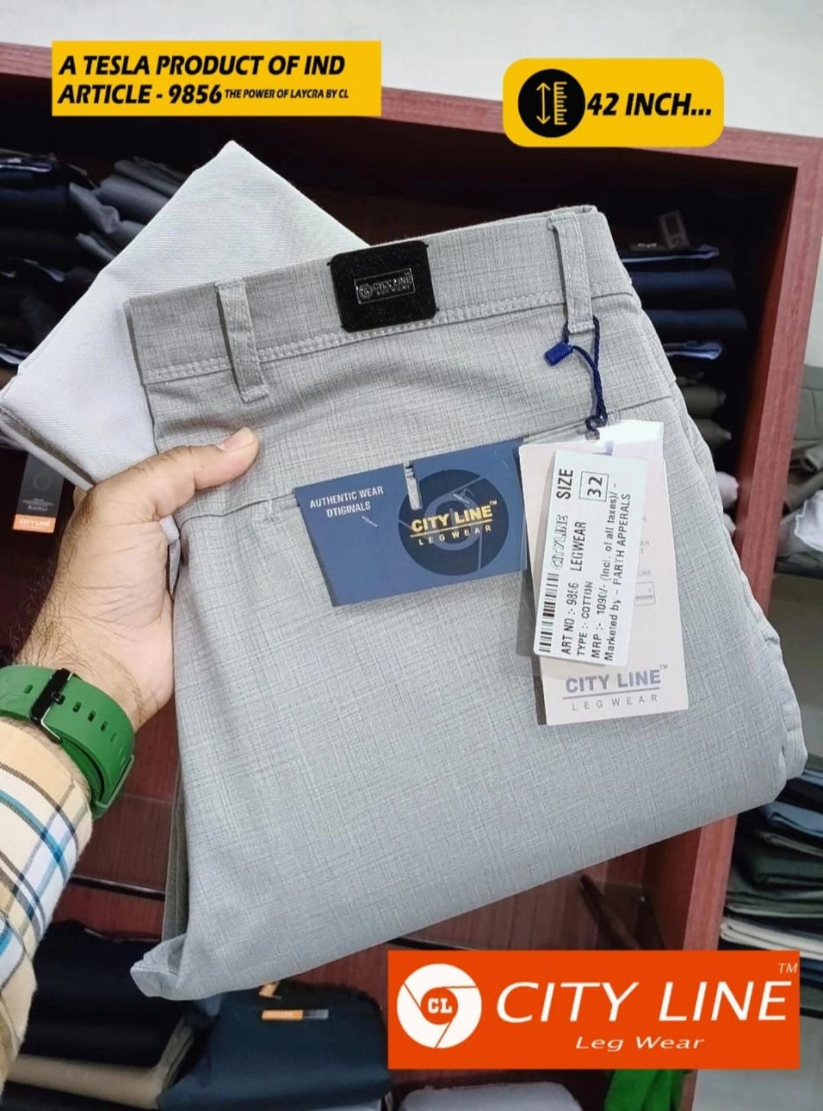 Men's Premium Formal Pants -9856