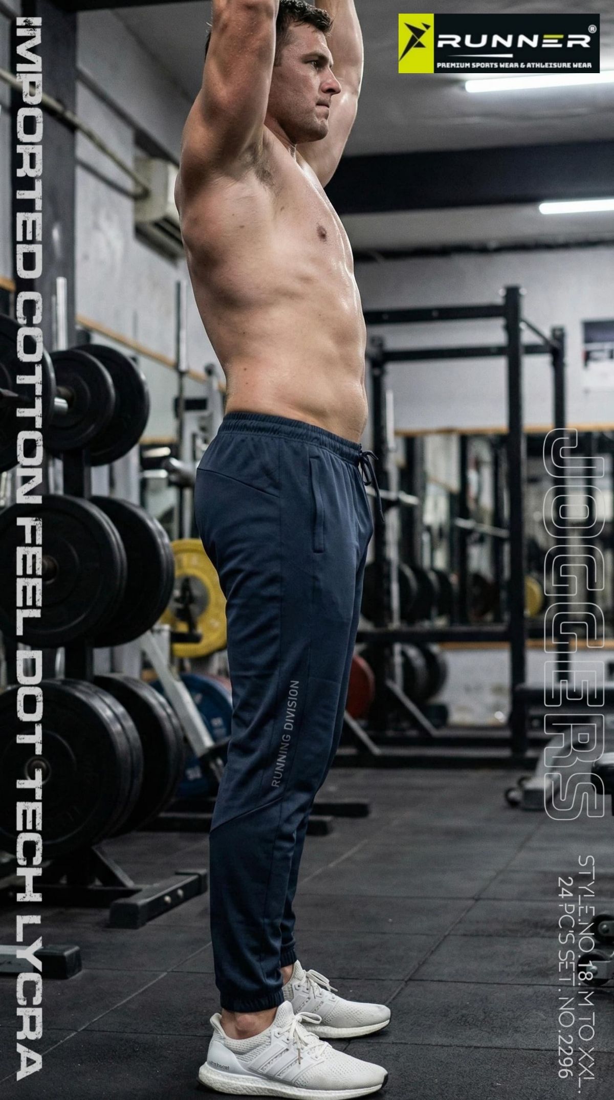 RUNNER Imported Fabric Dri-Fit Men's Joggers D No-  18