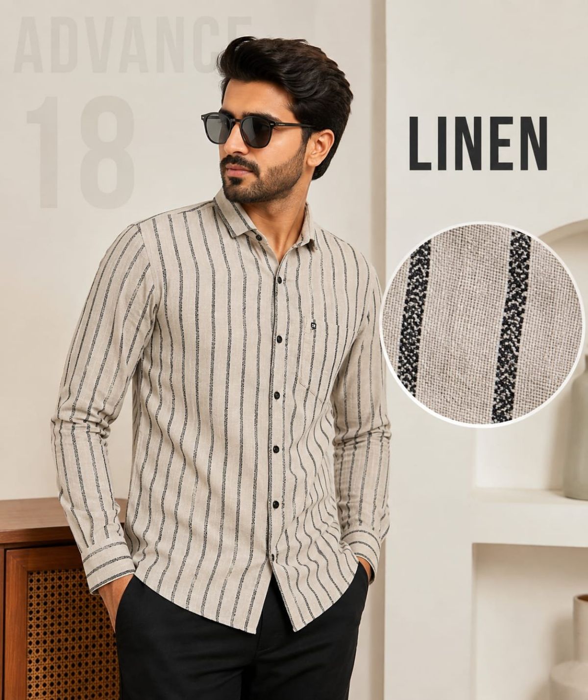 Men's Linen Linning 1 Shirts