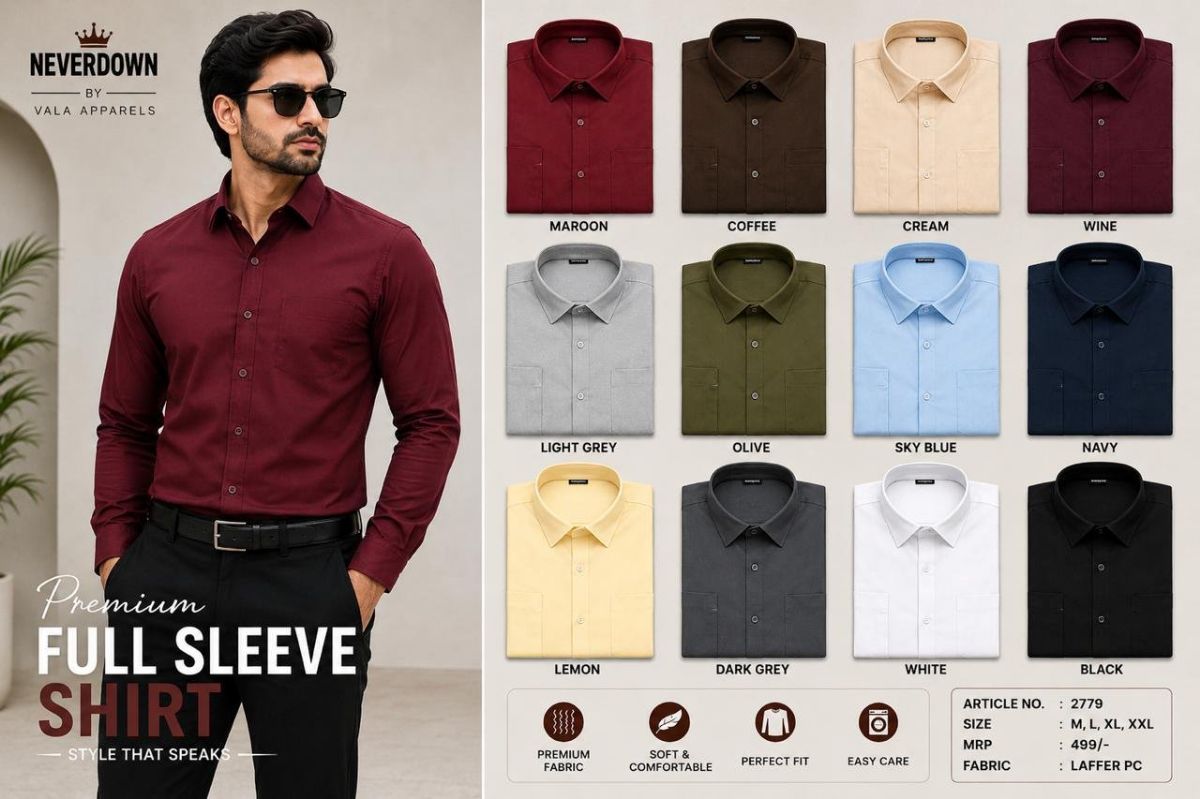 Never Down Men's Laffer PC Shirts