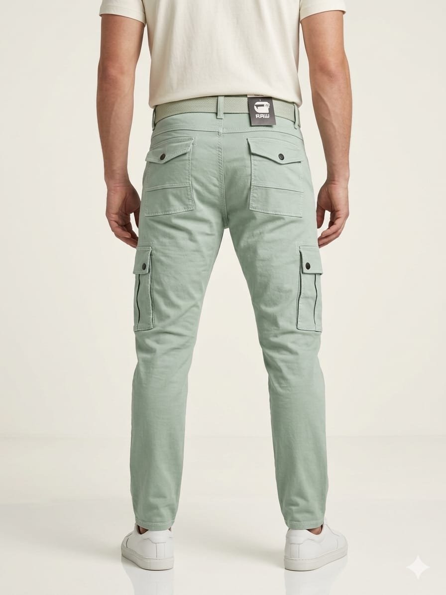 Updry Men's Raw Cotton Cargo
