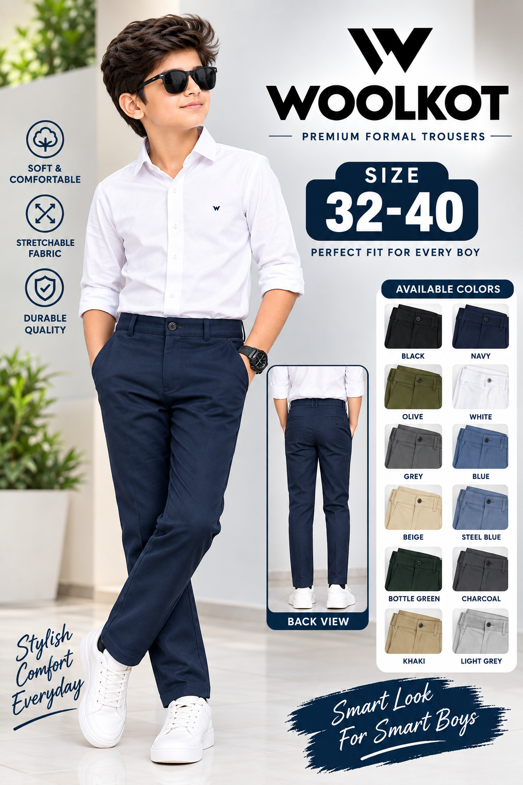 WOOLKOT KIDS DESIGN 32 TO 40 MULTICOLOR 