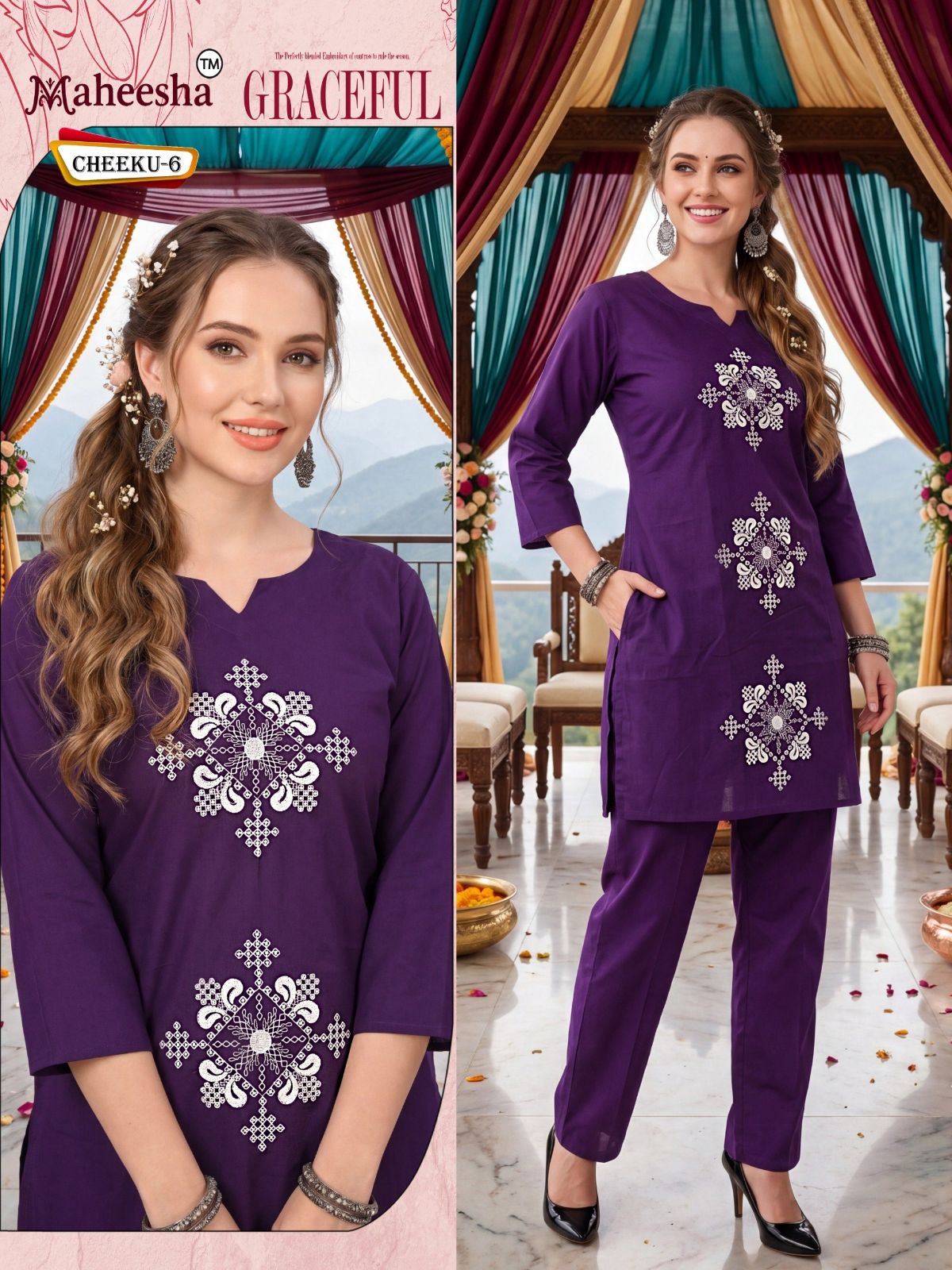 Rani Vastram Women's Ethnic Wear Co-Ord Set - Cheeku 6