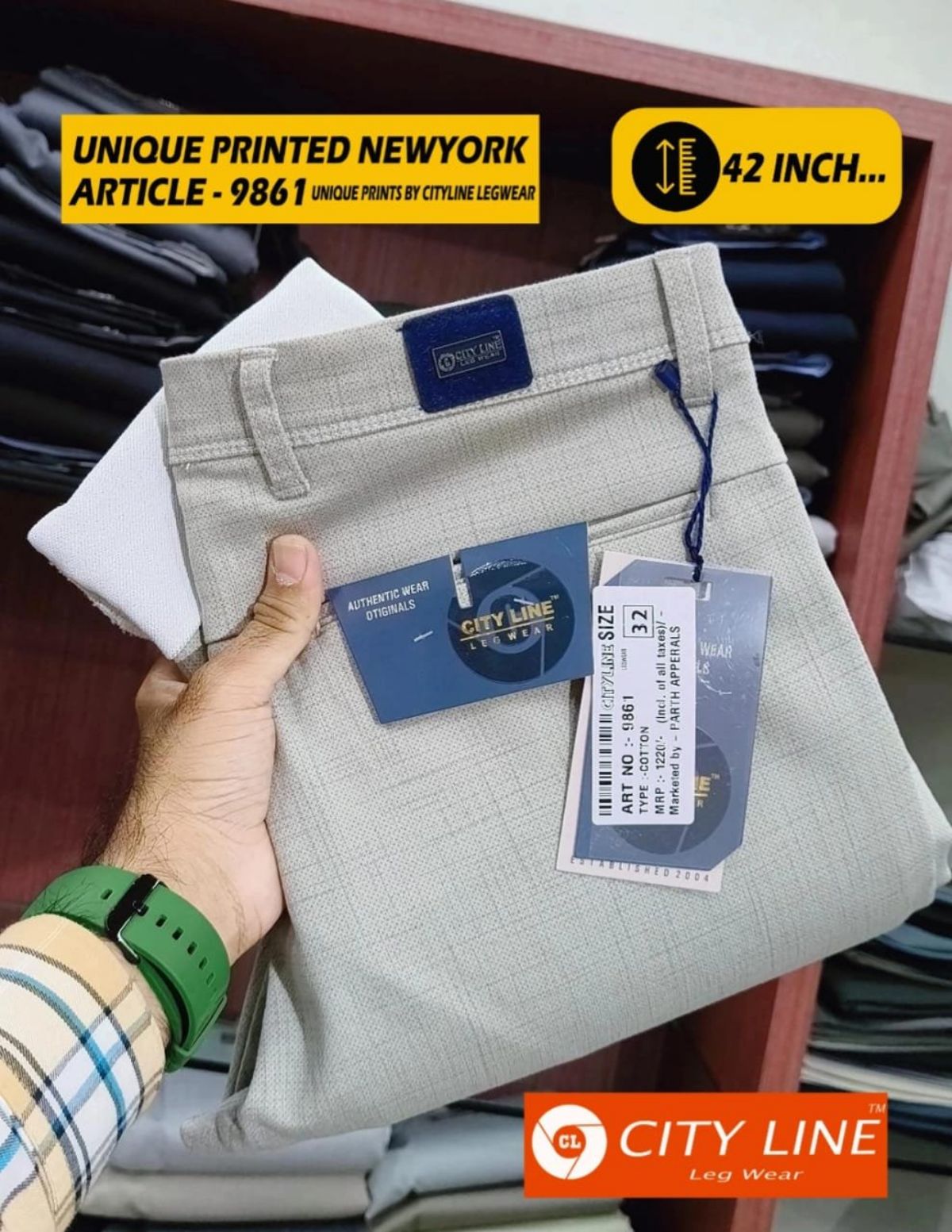 Men's Premium Formal Pants -9861