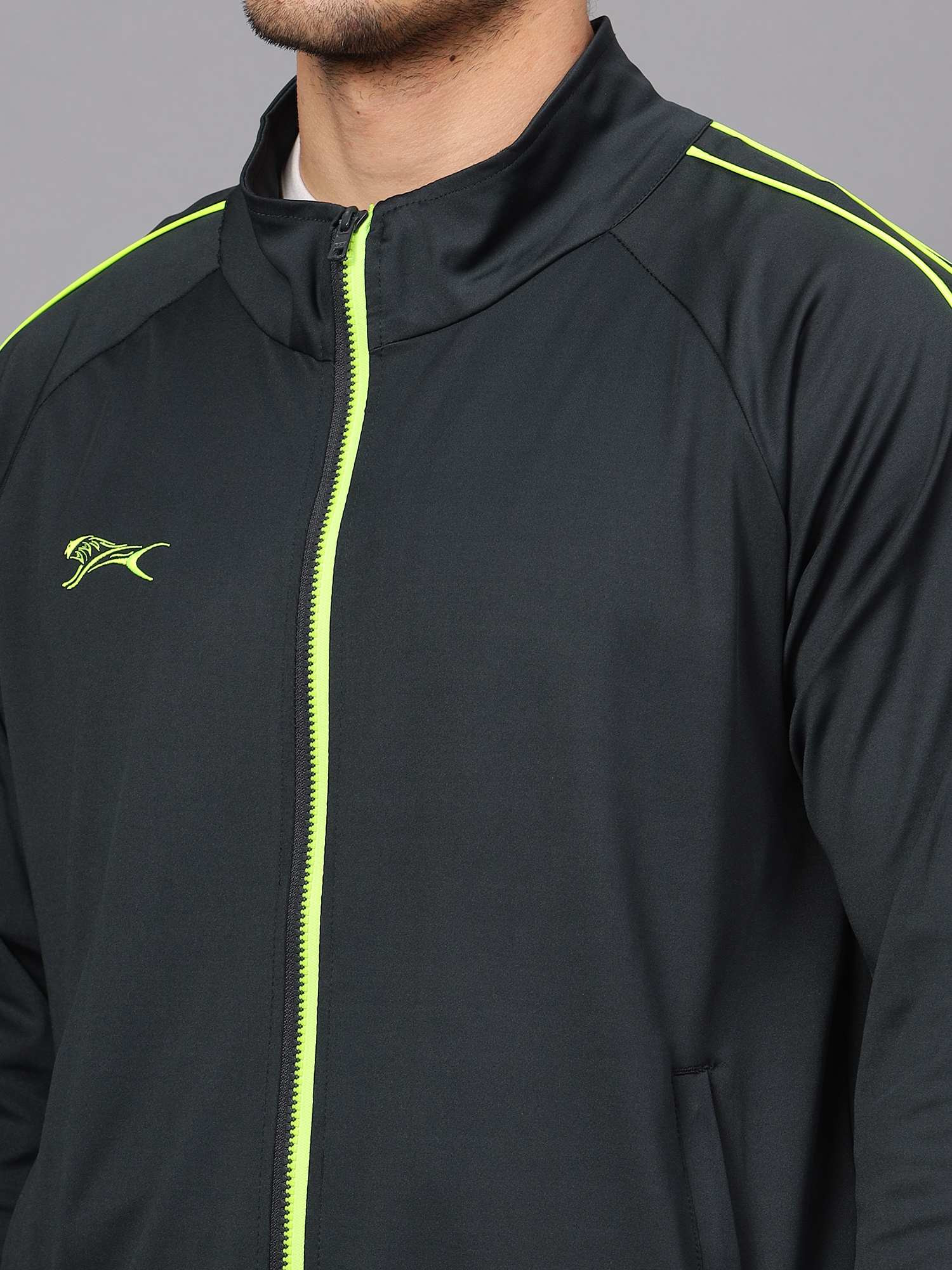 Men's Tracksuit  SNTSW106M-Dark Grey/Lemon-3XL