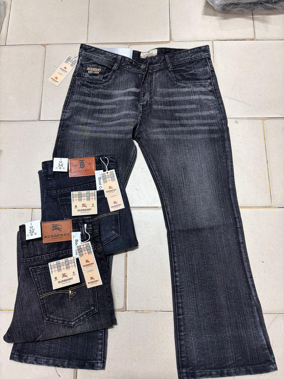 Men's OD Slub Black Jeans