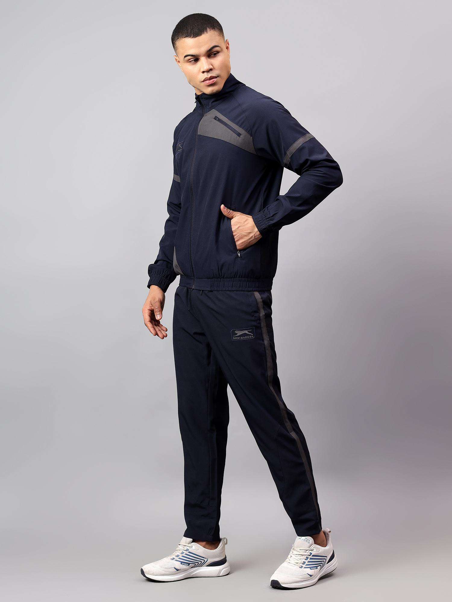 Men's Tracksuit  SNTSW109M-Navy/Dark Grey-M