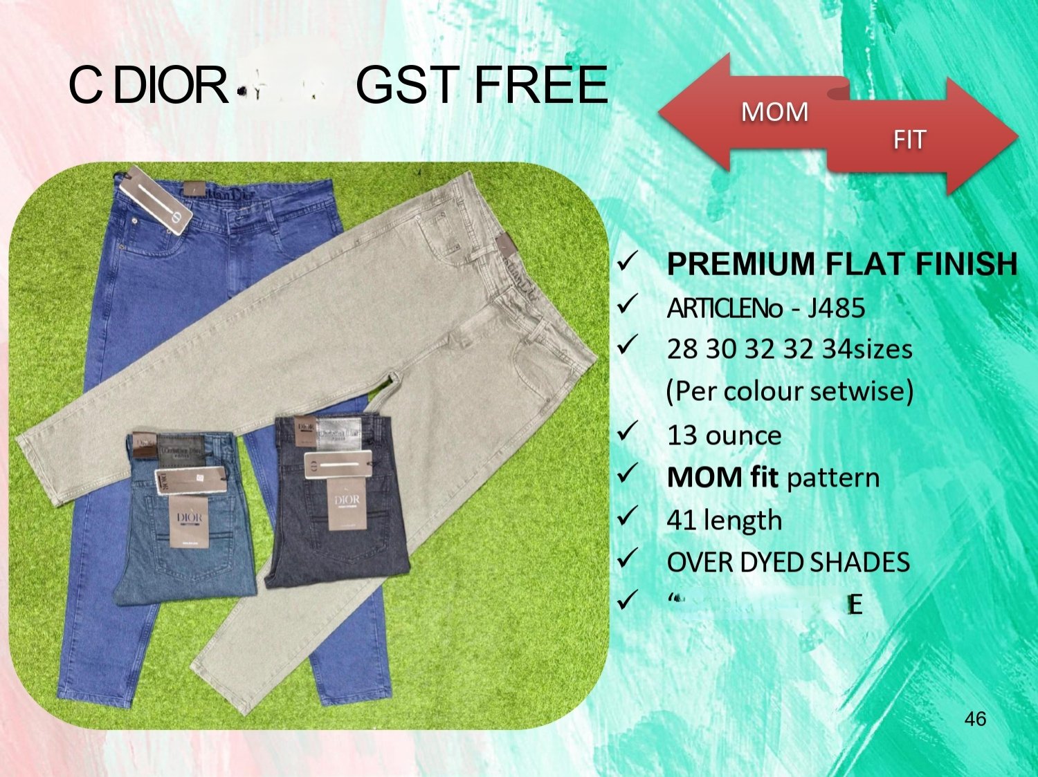 Men's Denim Jeans- C DIOR
