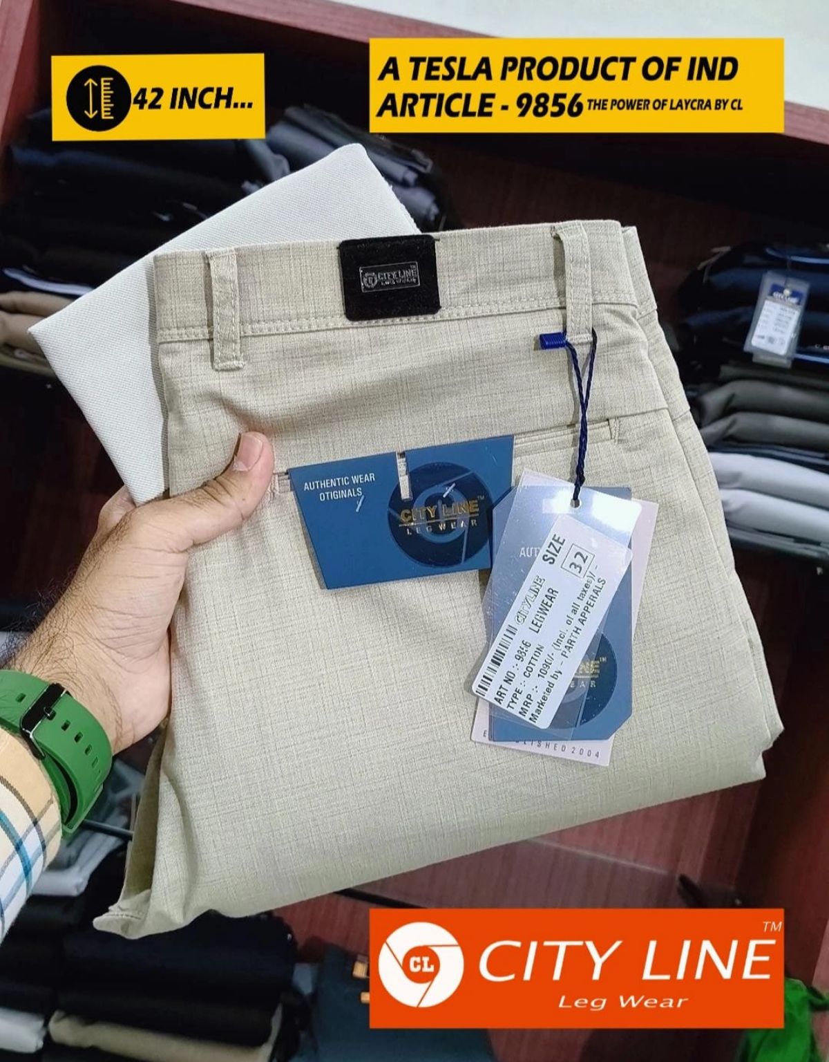 Men's Premium Formal Pants -9856