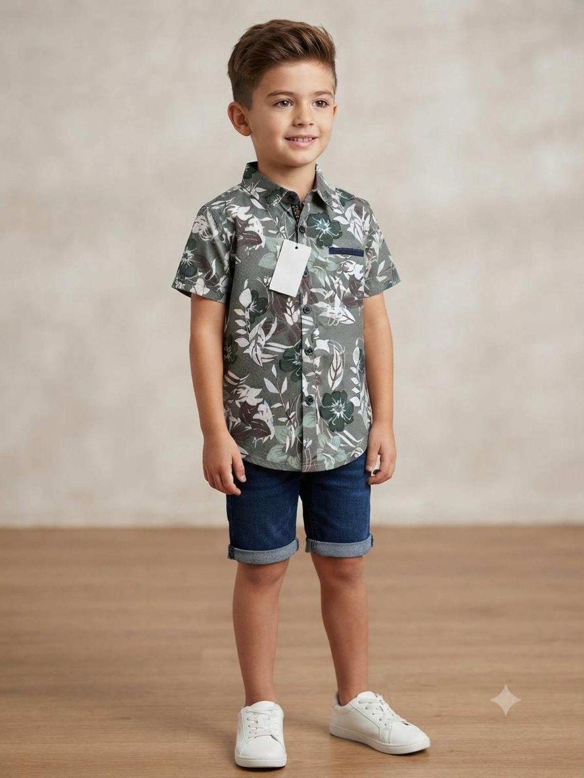 SG Fashion Kids Boys Shirts Set