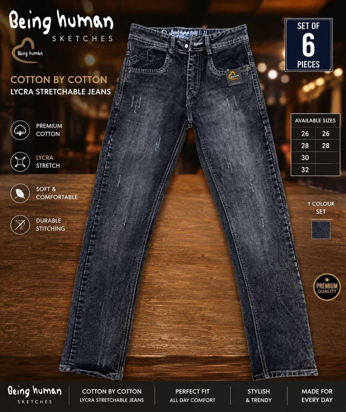 Updry Men's Denim Jeans