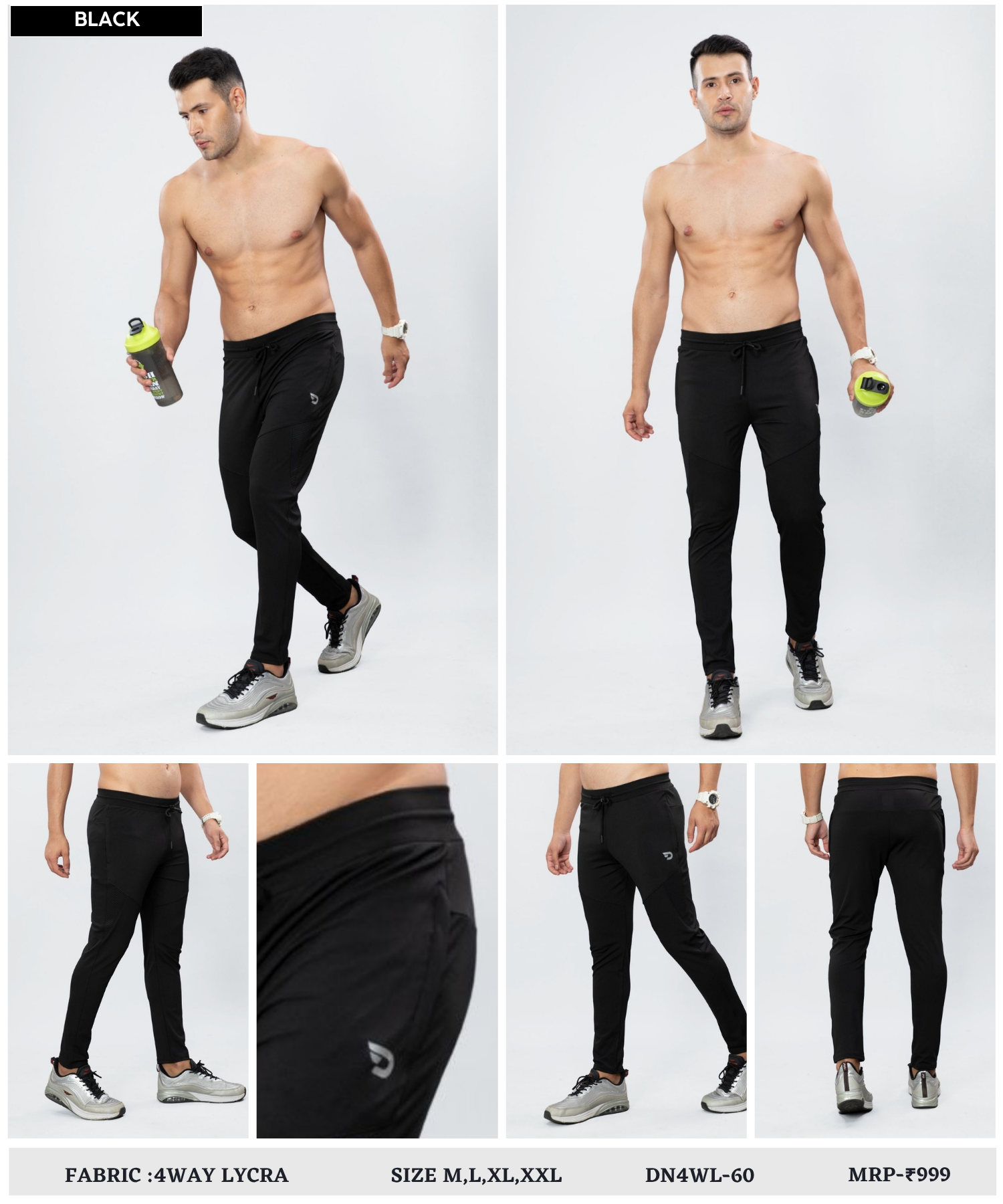 Imported 4way Taiwan Lycra Lower ( 280 GSM)