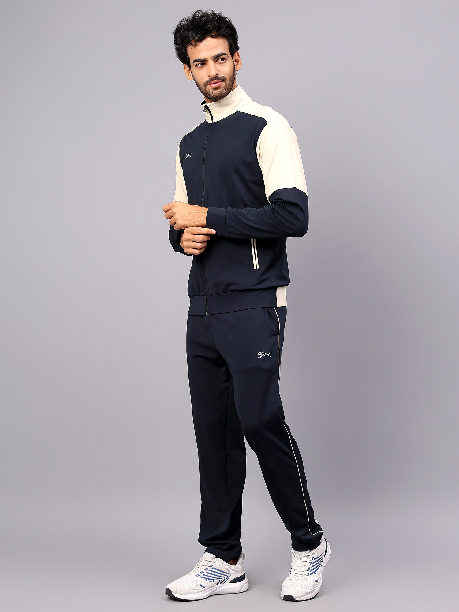 Men's Tracksuit  SNTSW111M-Navy/Summer Sand-XXL