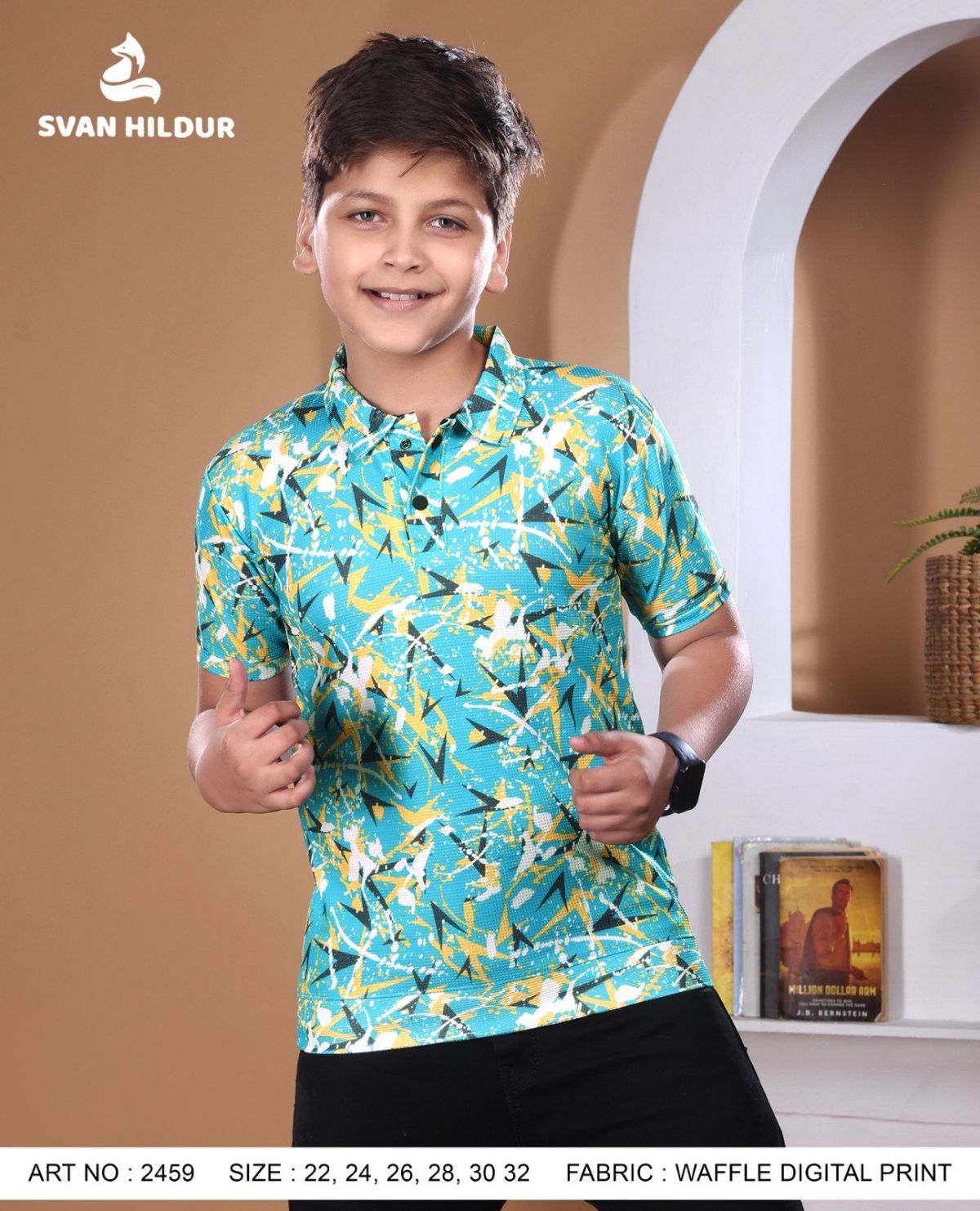 Boys' Half Sleeve T-shirts 2459