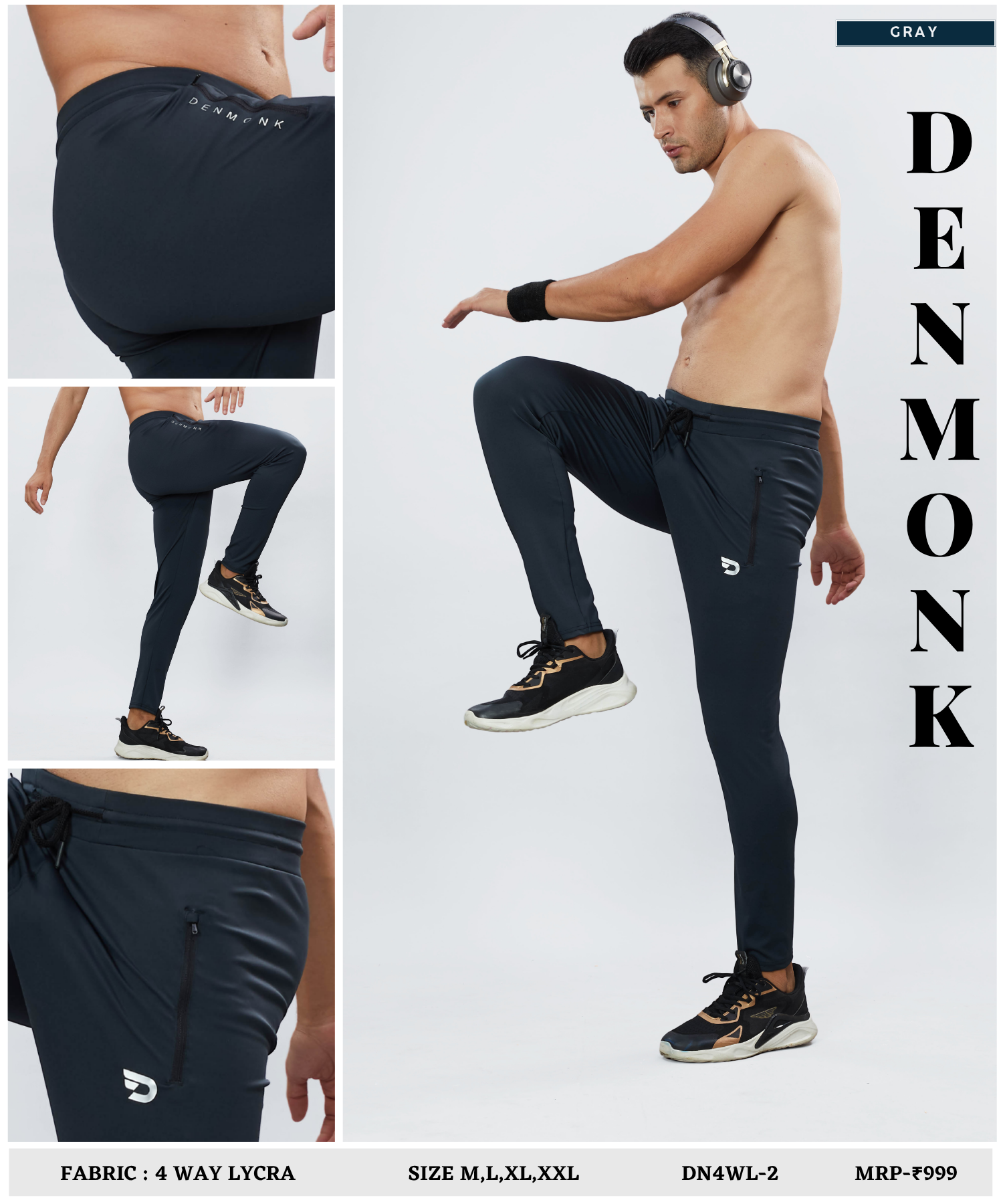 Imported 4way Taiwan Lycra Lower ( 280 GSM) (Clone)
