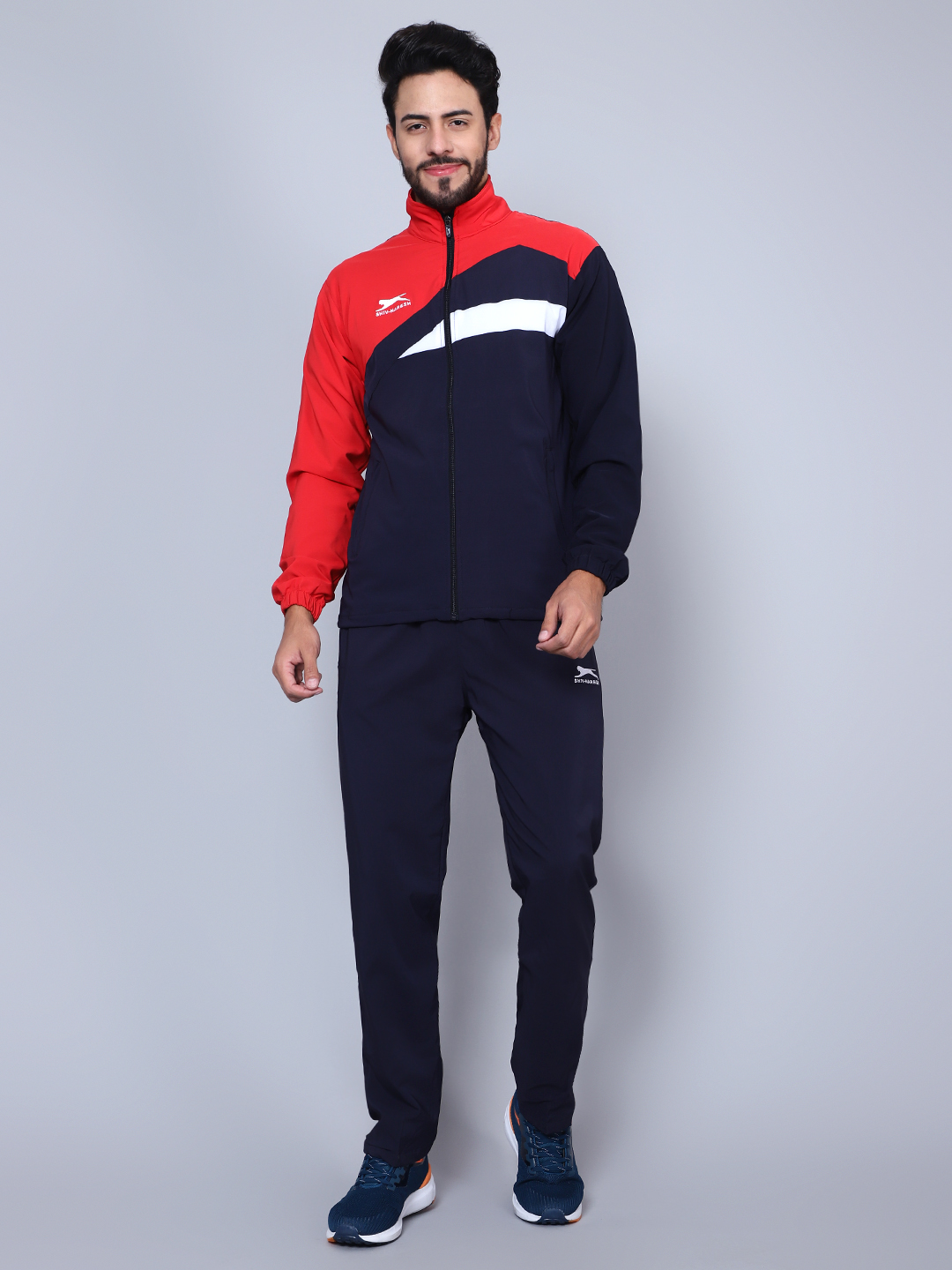 Men's Tracksuit  421B-Navy/Red-XXL-TZ