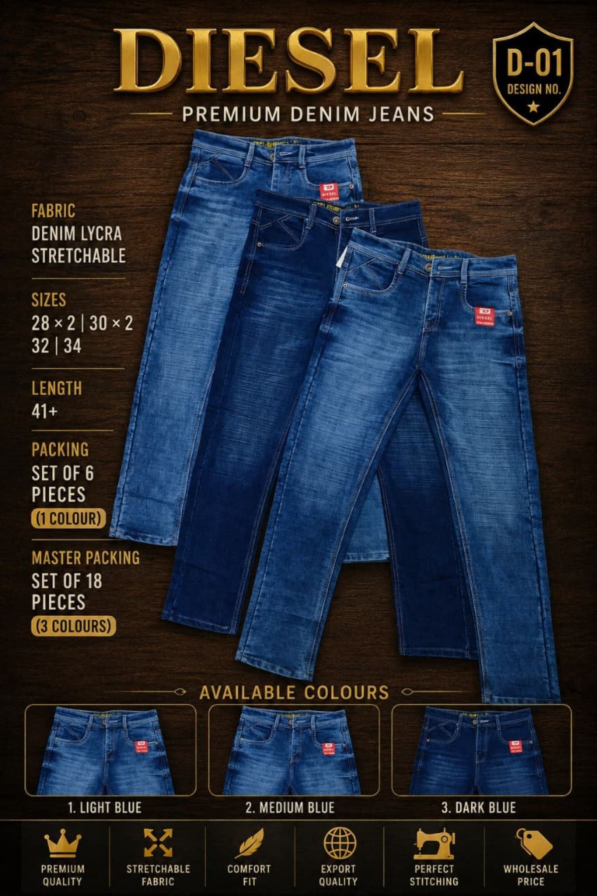 Updry Men's Denim Jeans