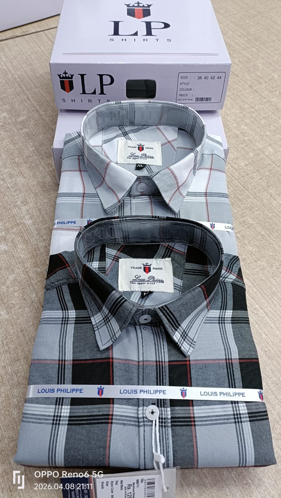Men's Shirts Oxford check