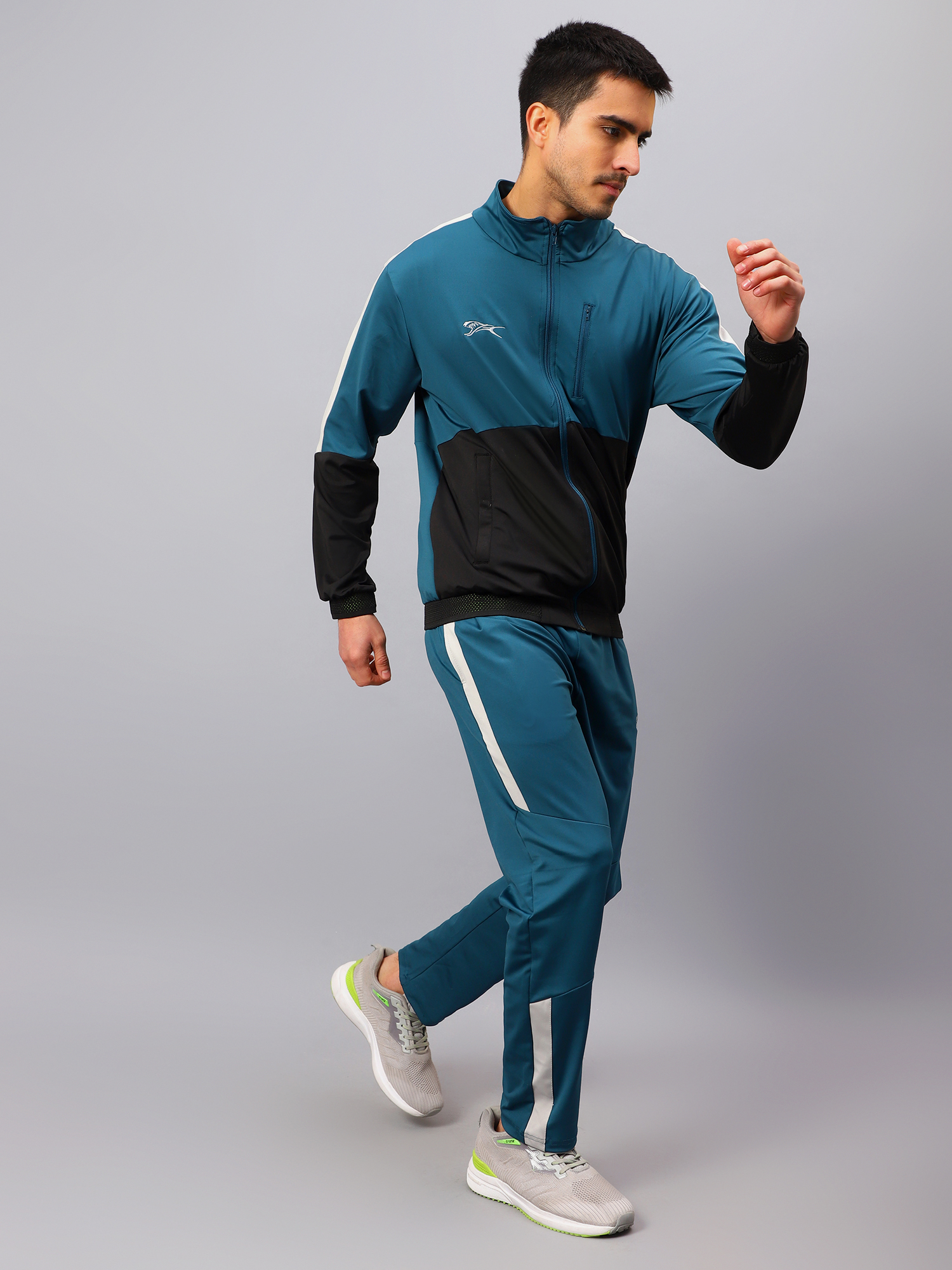 Men's Tracksuit  SNTSW104M
-Air Force/Black/Light Grey-XL