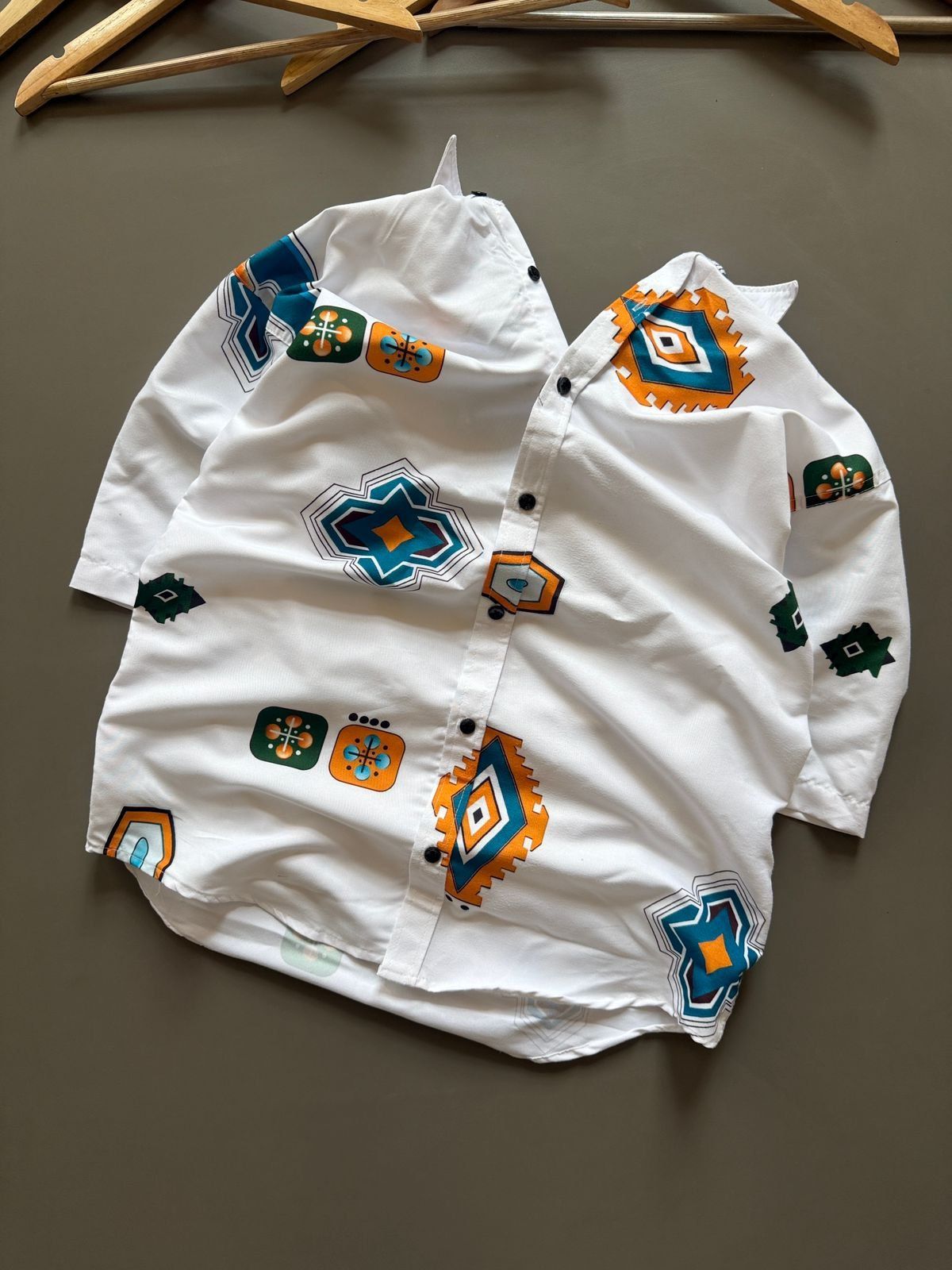Men's Chinese Cloth Drop Shoulder Shirt
