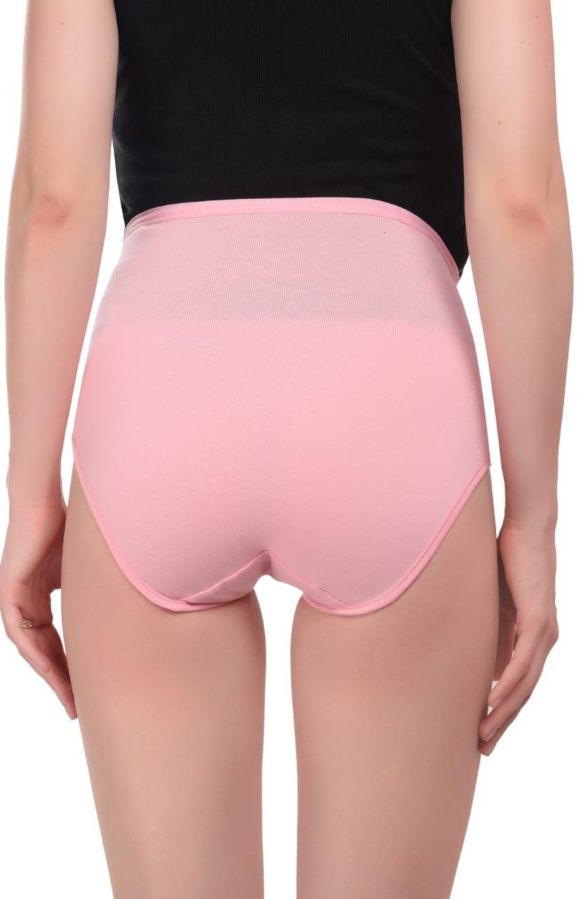 Teusy Woman High Waist Maternity Panty set-Pink